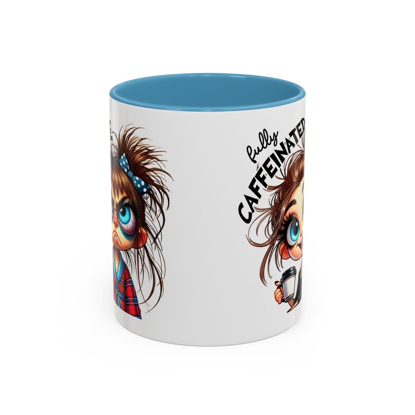 Cute Caffeinated Coffee Mug, Fun Gift for Coffee Lovers, Cute Mug for Home Office, Perfect for Birthdays, Holidays, Relaxation