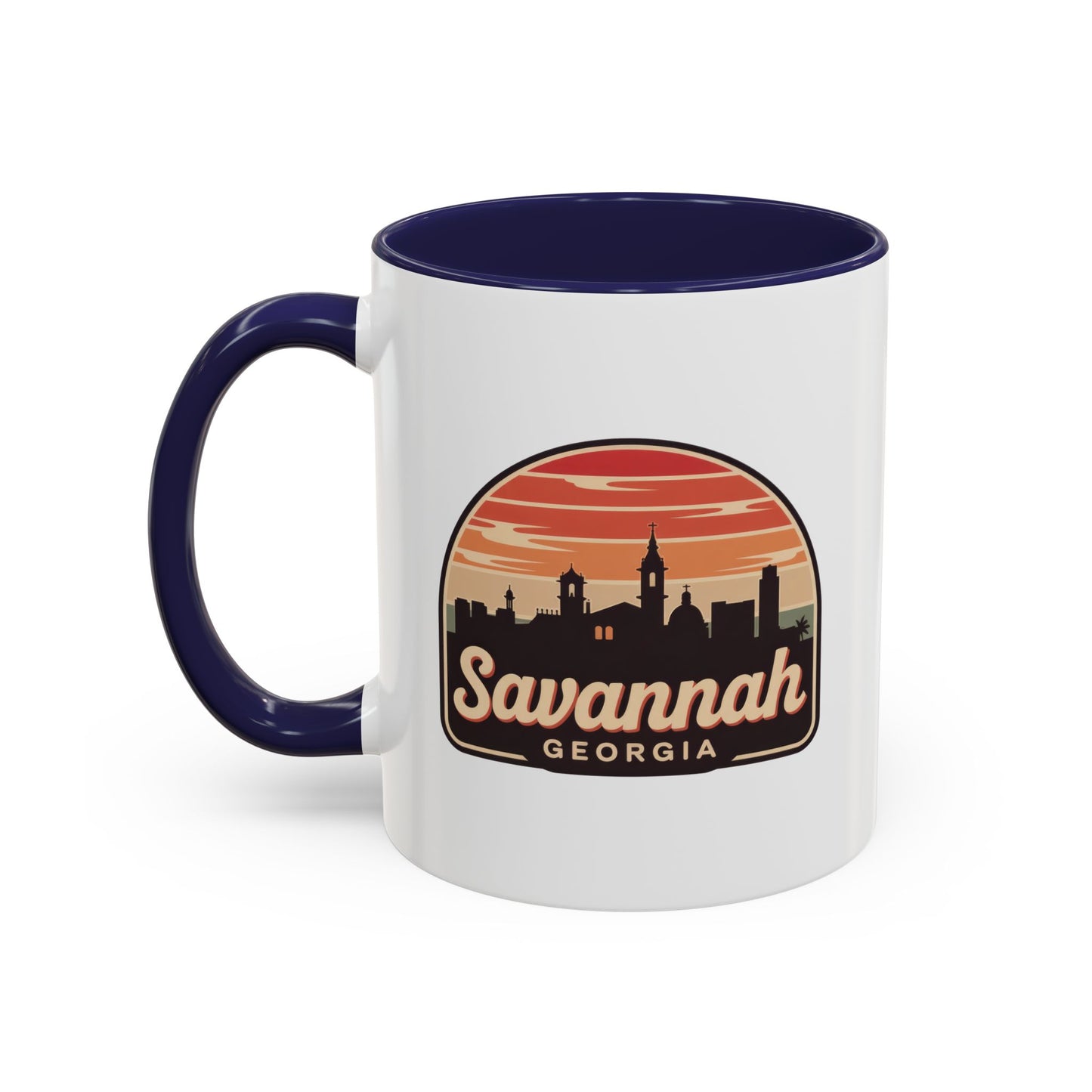 Savannah Skyline Accent Coffee Mug - Perfect for Gifts, Souvenirs, Festivals, Home Decor, Coffee Lovers