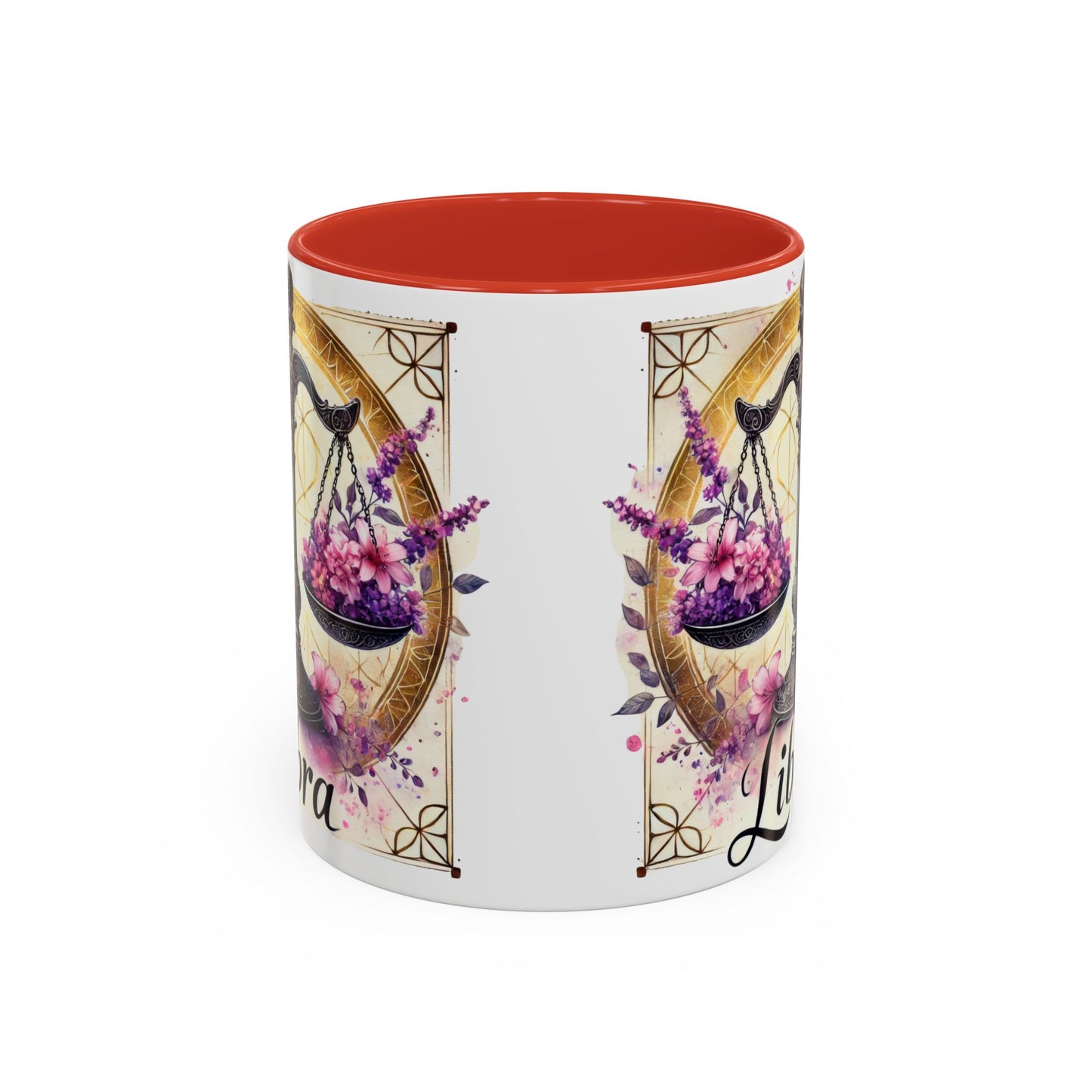 Libra Zodiac Accent Coffee Mug, Horoscope Gift for Astrology Lovers, Cute Libra Decor, Personalized Drinkware, Birthday Gift Idea