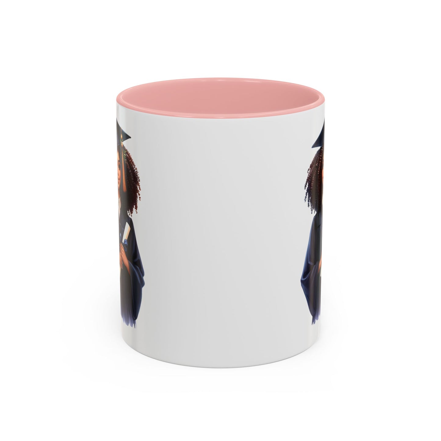 Graduation Celebration Coffee Mug, Inspirational Gift for Graduates, Black Accent Mug, Office Desk Cup, Graduation Keepsake