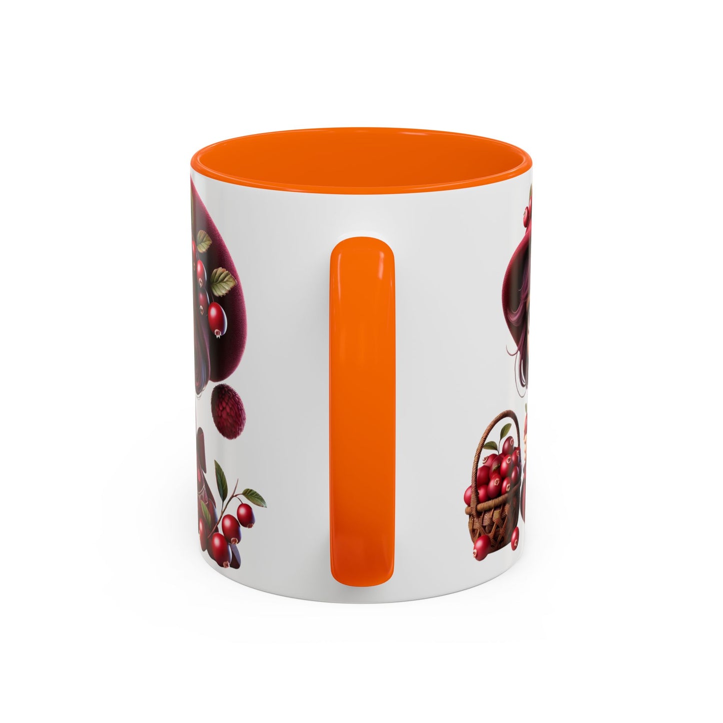 Charming Cherry Blossom Accent Coffee Mug | Cute Character Design | Perfect Gift for Tea Lovers & Special Occasions