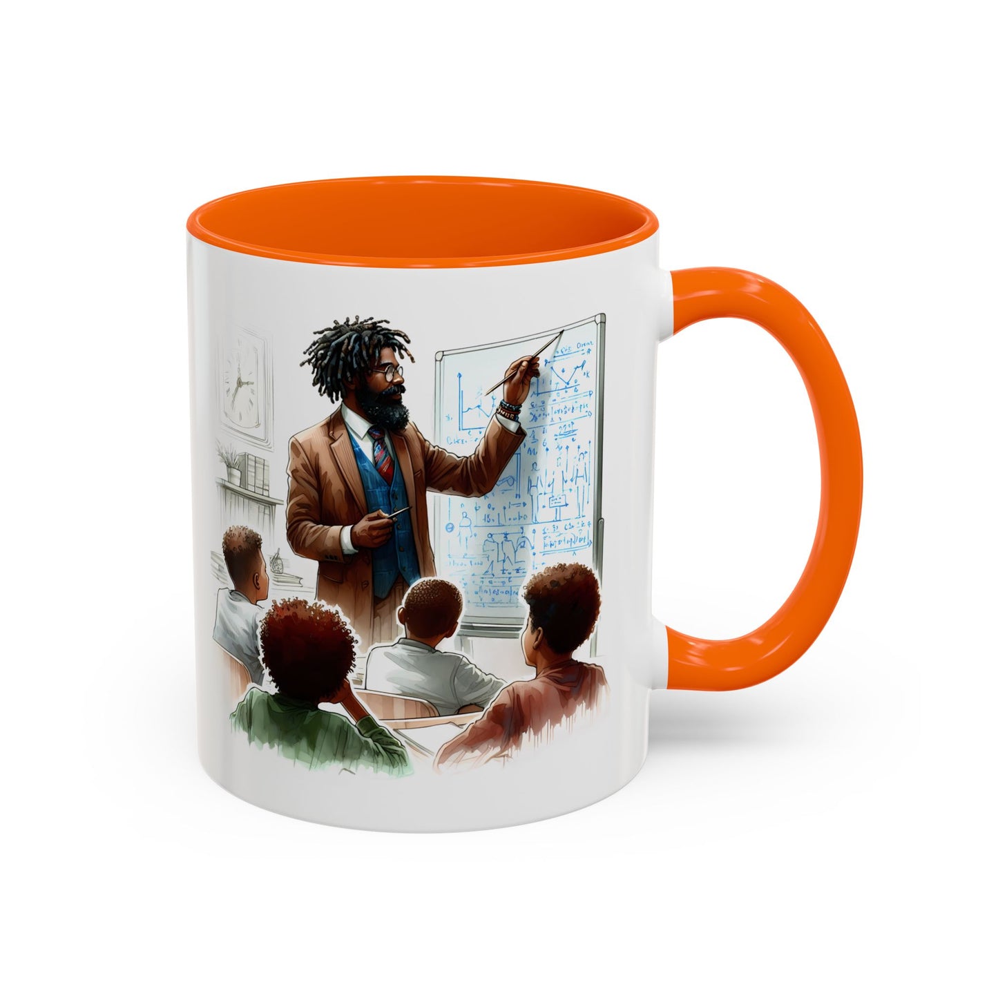 Inspirational Teacher Coffee Mug, Motivational Gift, Black Accent, Education Decor, Classroom Humor, Stylish Drinkware