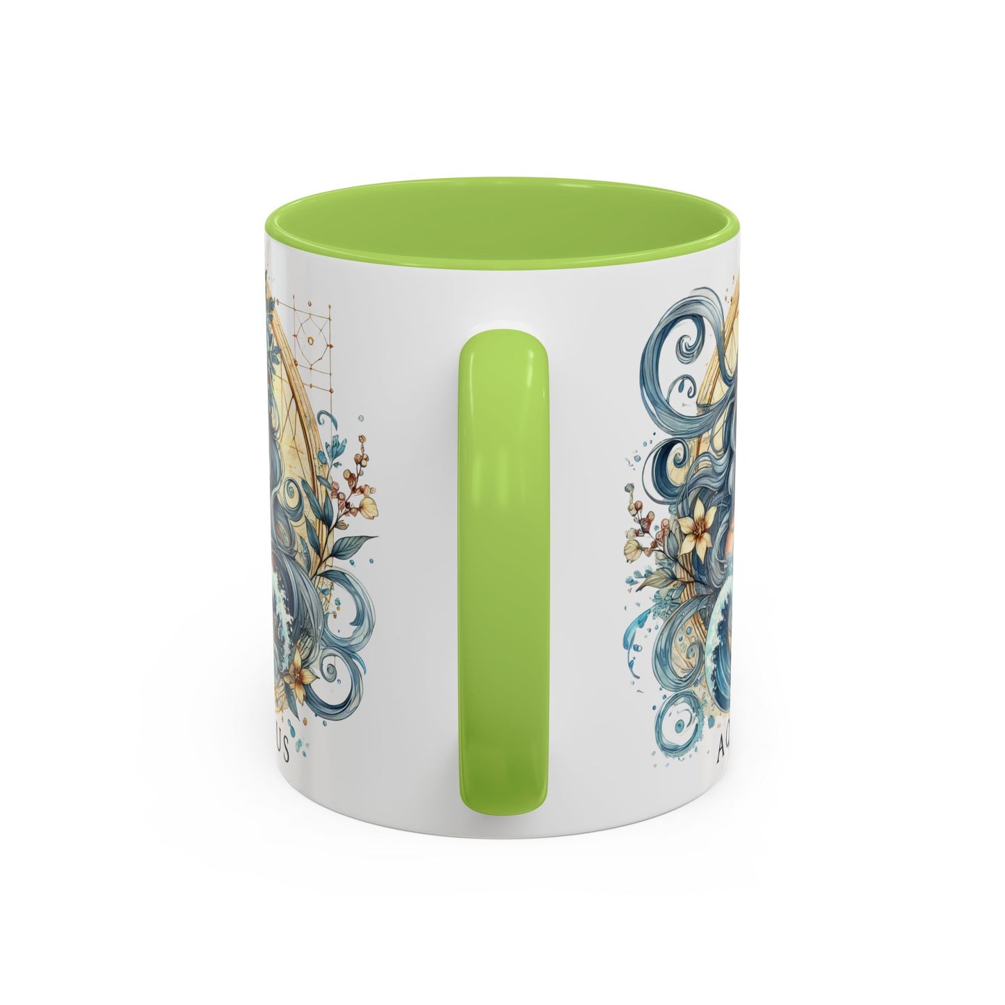 Astrological Aquarius Coffee Mug - Zodiac Sign Design, Perfect for Astrology Lovers