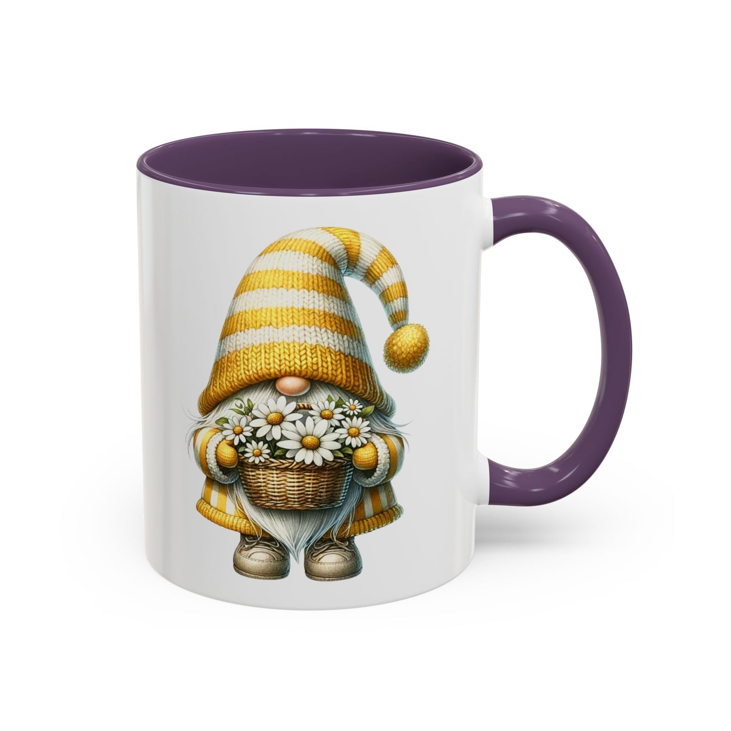 Cheerful Gnome Accent Mug - Perfect for Coffee Lovers, Housewarming Gifts, Spring Decor, Unique Mug Gift, Merry Moments