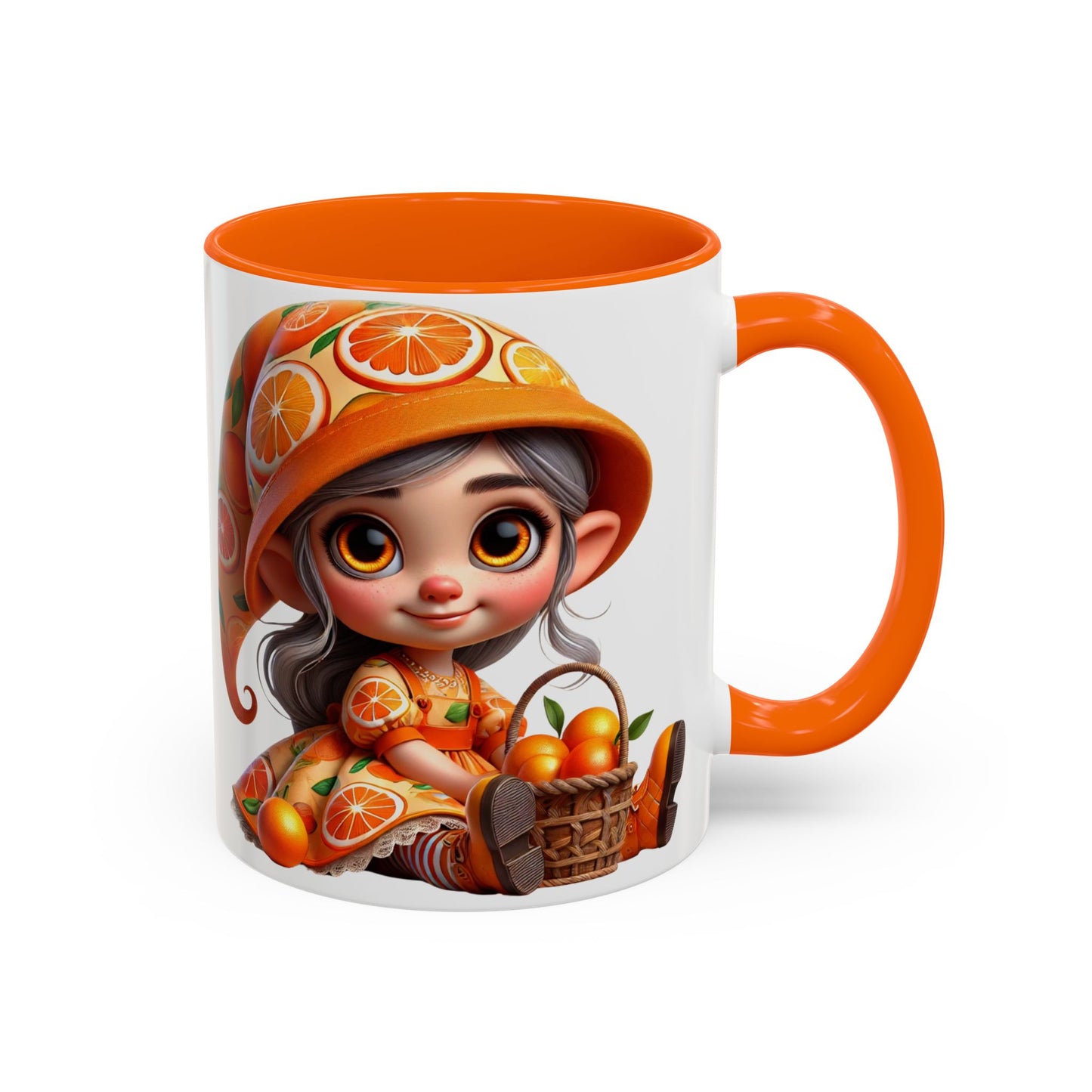 Cute Orange Harvest Coffee Mug - Charming 11 & 15oz Mug for Gardeners and Citrus Lovers