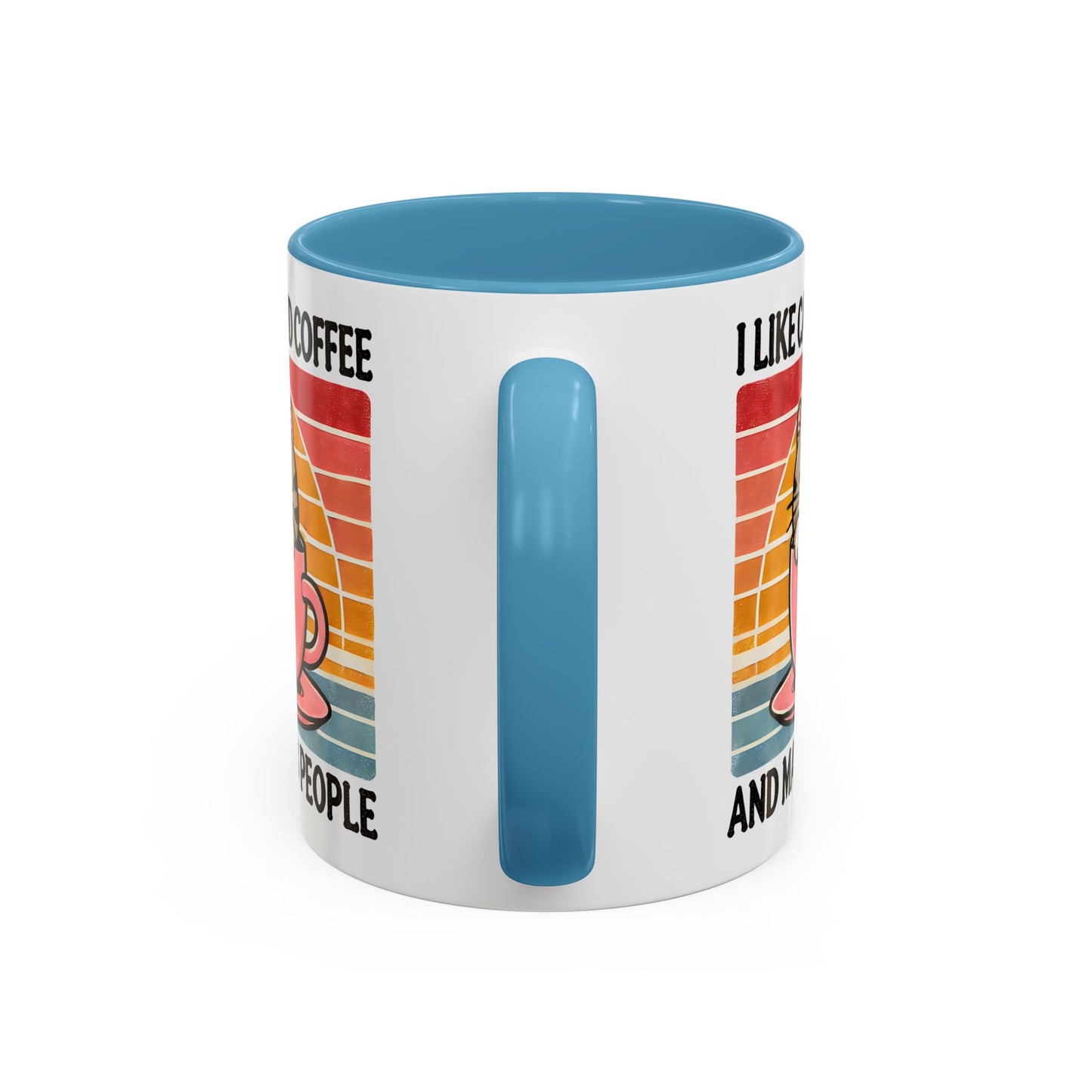 Cute Cat Coffee Mug, Cat Lover Gift, Coffee Lover Mug, Fun Pet Mug, Pet Owner Gifts