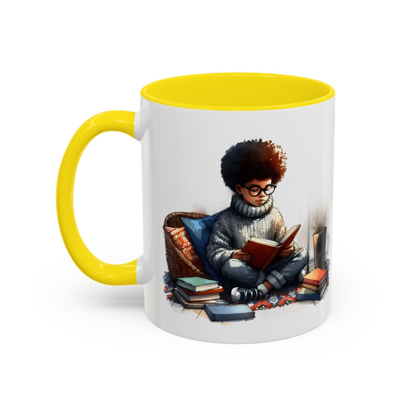 Cozy Reading Mug: Perfect Gift for Book Lovers, Cute Coffee Cup, Unique Home Decor, Ideal for Cozy Mornings, Fun Birthday Present