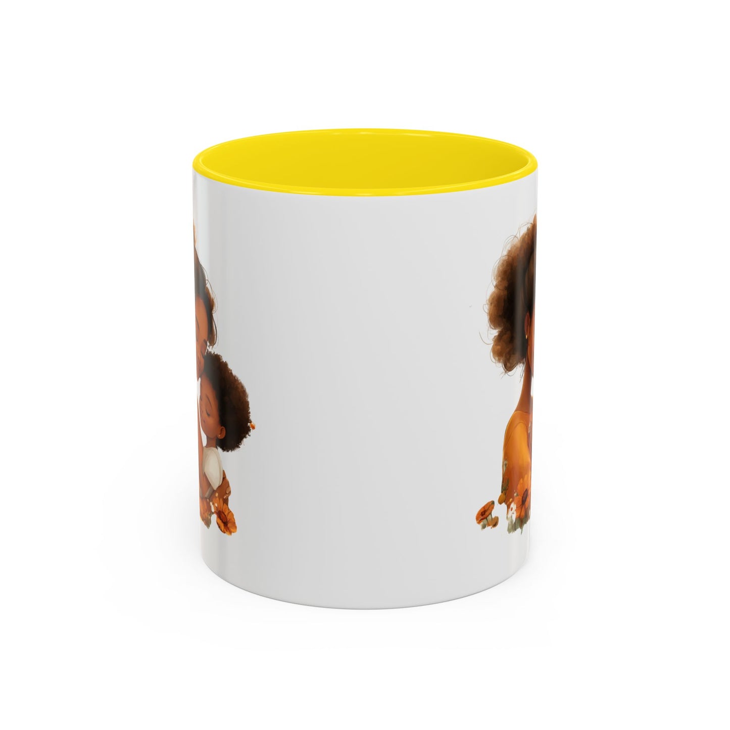 Heartwarming Mom & Child Coffee Mug, Family Gift, Mother's Day Gift, Coffee Lover, Cute Illustration