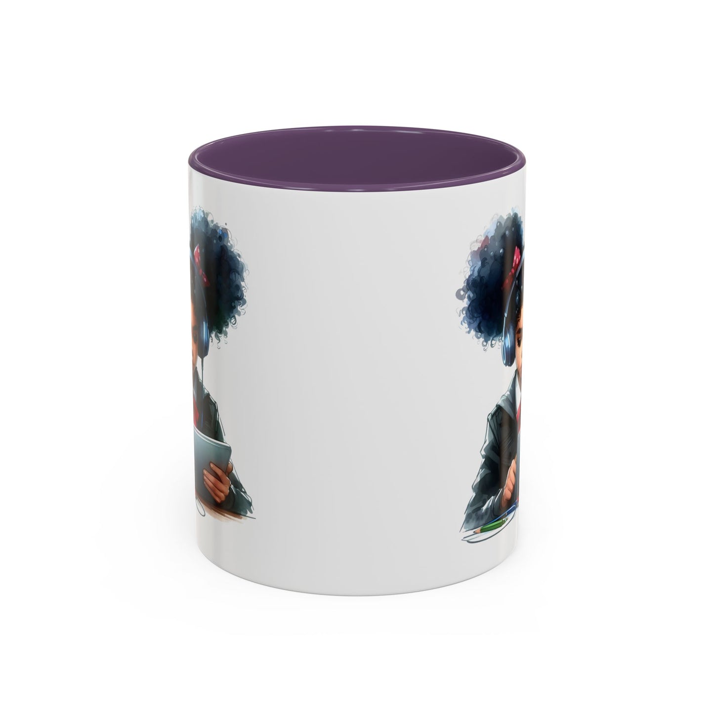 Chic Student Accent Coffee Mug | Ideal for Study Sessions, Gifts for Students, Home Office Decor, Birthday Surprise, Cozy Vibes