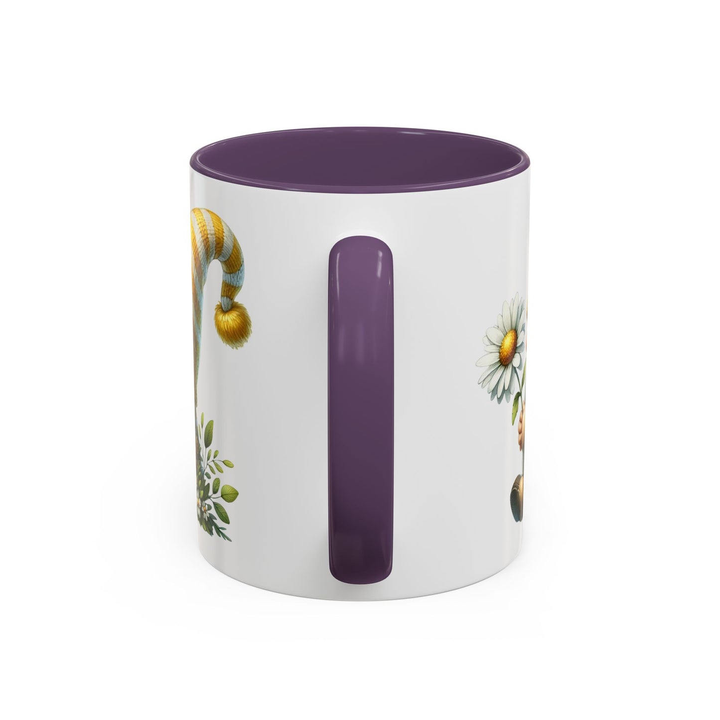 Whimsical Gnome Coffee Mug, Cute Gnome Cup for Garden Lovers, Spring Decor, Gift for Her, Coffee Lover's Mug, Unique Flower Mug