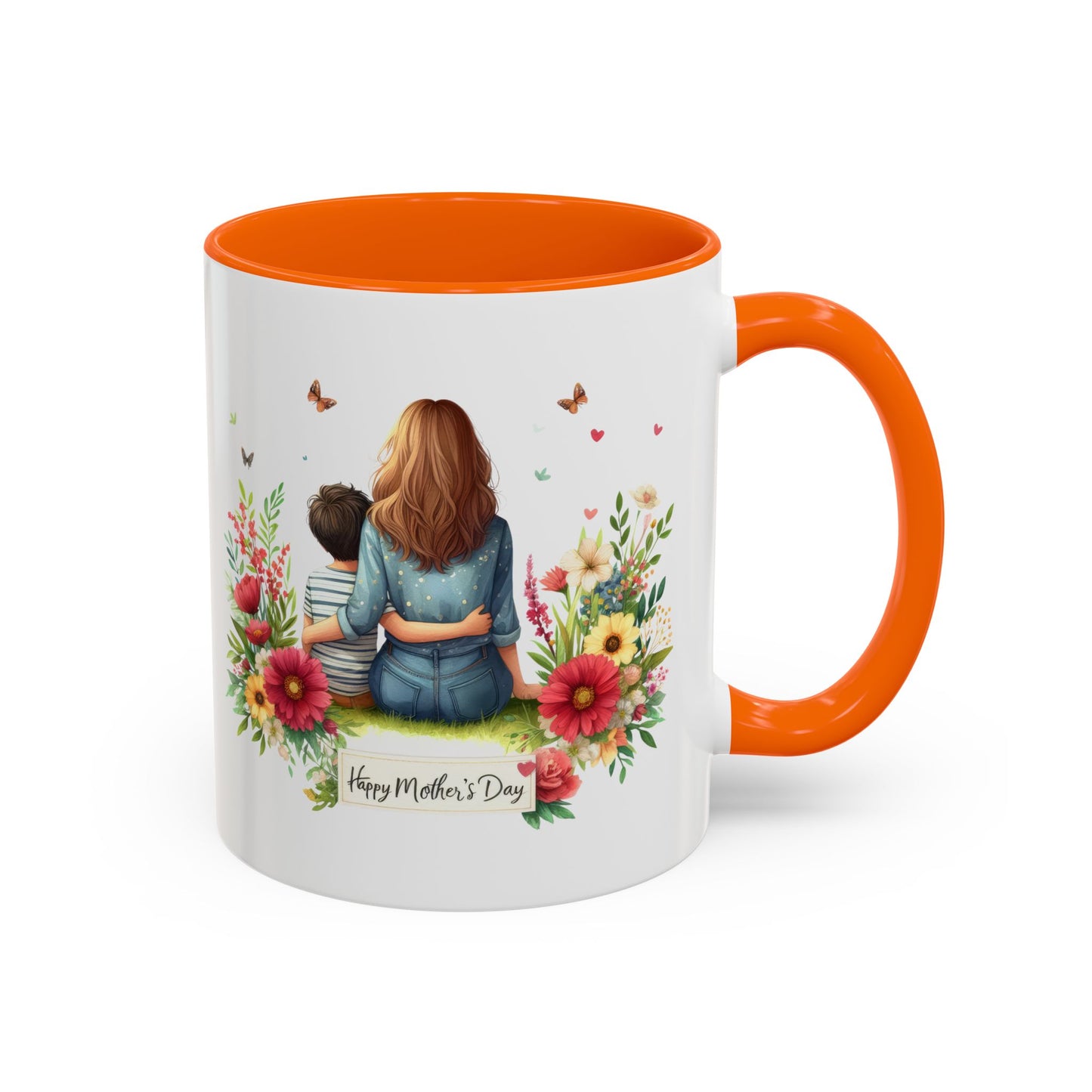 Floral Mother’s Day Coffee Mug, Gift for Moms, Tea Cup for Garden Lovers, Cute Mug for Mother's Day, Inspirational Beverage Mug