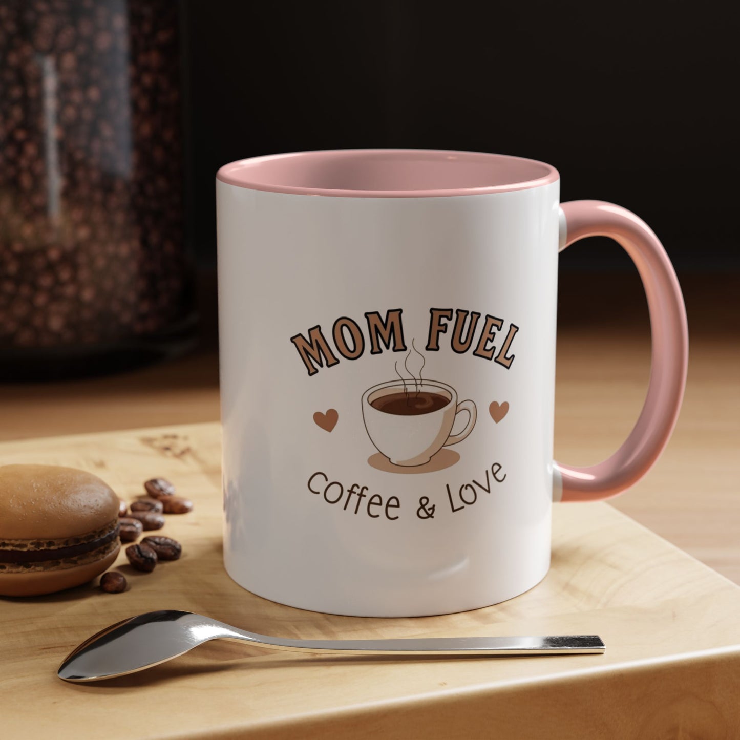 Mom Fuel Coffee Mug - Perfect Gift for Coffee Lovers, Mothers' Day, Birthday, Home Office, Ceramic Mug