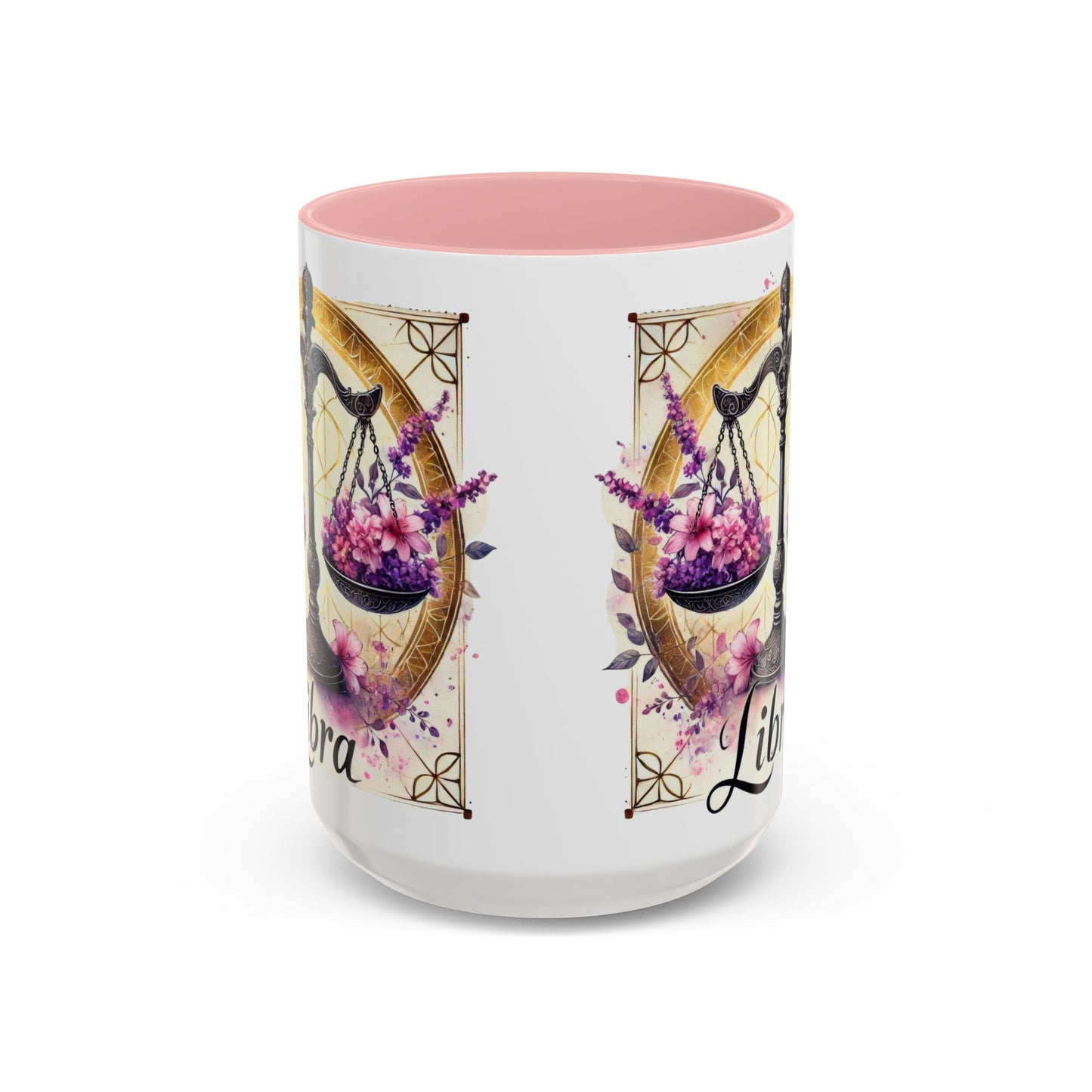 Libra Zodiac Accent Coffee Mug, Horoscope Gift for Astrology Lovers, Cute Libra Decor, Personalized Drinkware, Birthday Gift Idea