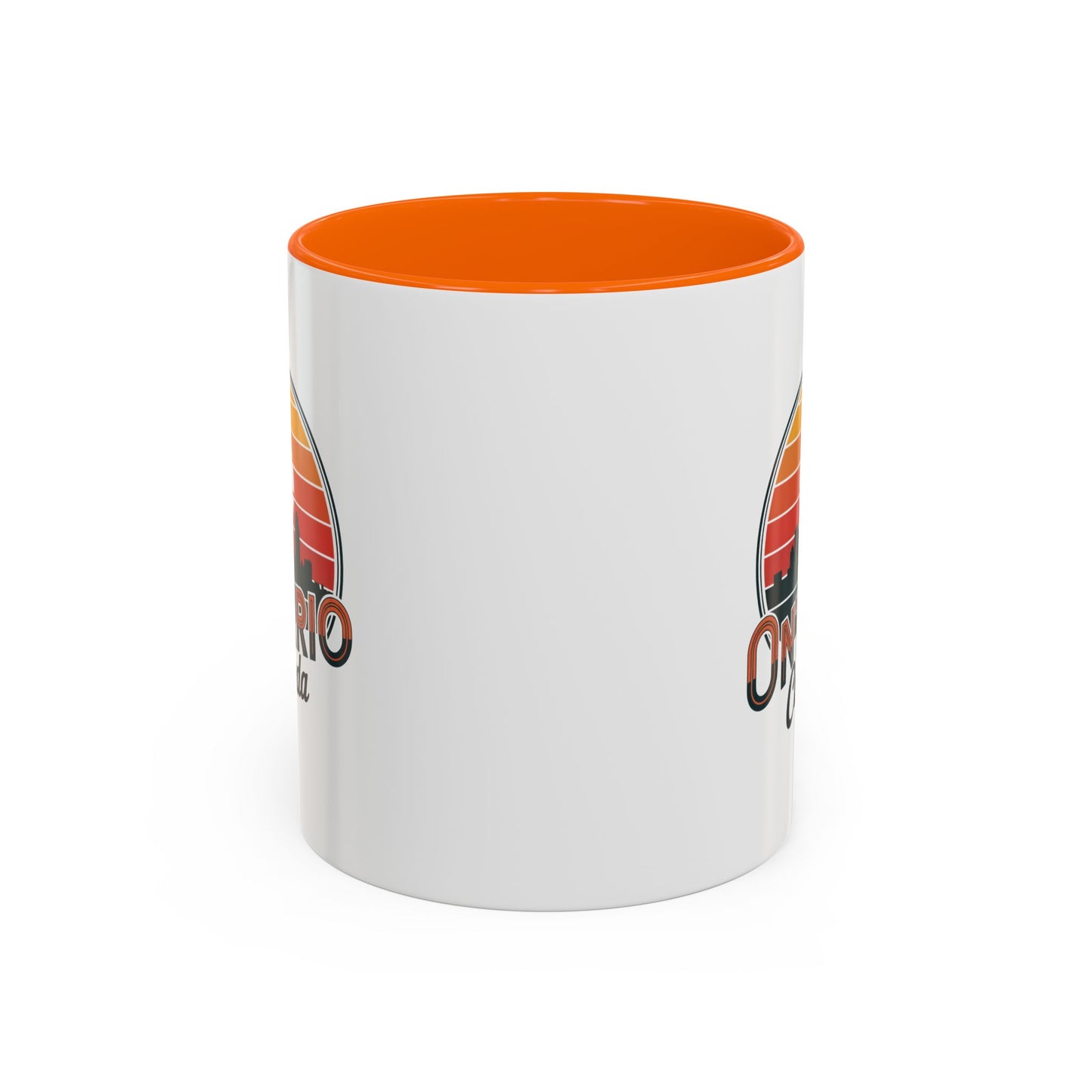 Ontario Skyline Accent Coffee Mug, Retro Travel Mug, Gift for Coffee Lovers, Ontario Souvenir, Unique Kitchen Decor