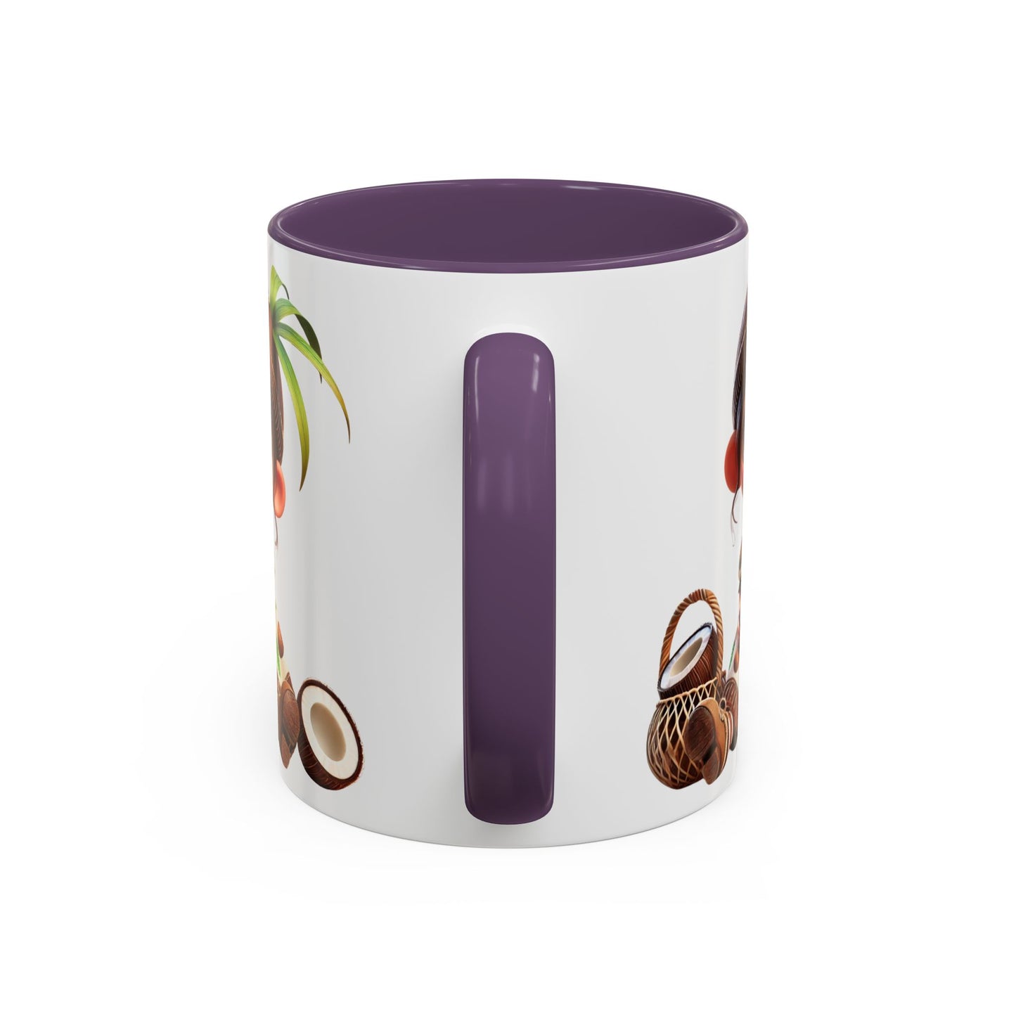 Whimsical Coconut Character Coffee Mug - 11oz & 15oz