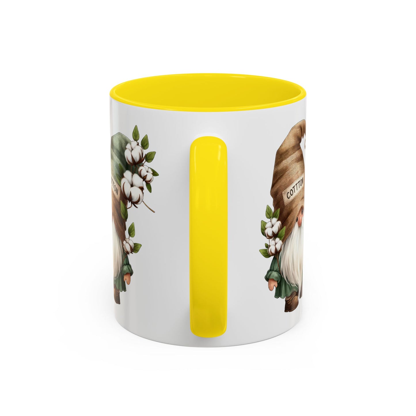 Gnome-Themed Accent Coffee Mug with Floral Design, Perfect for Gifting, Home Decor, Cozy Mornings, Tea Lovers, Housewarming
