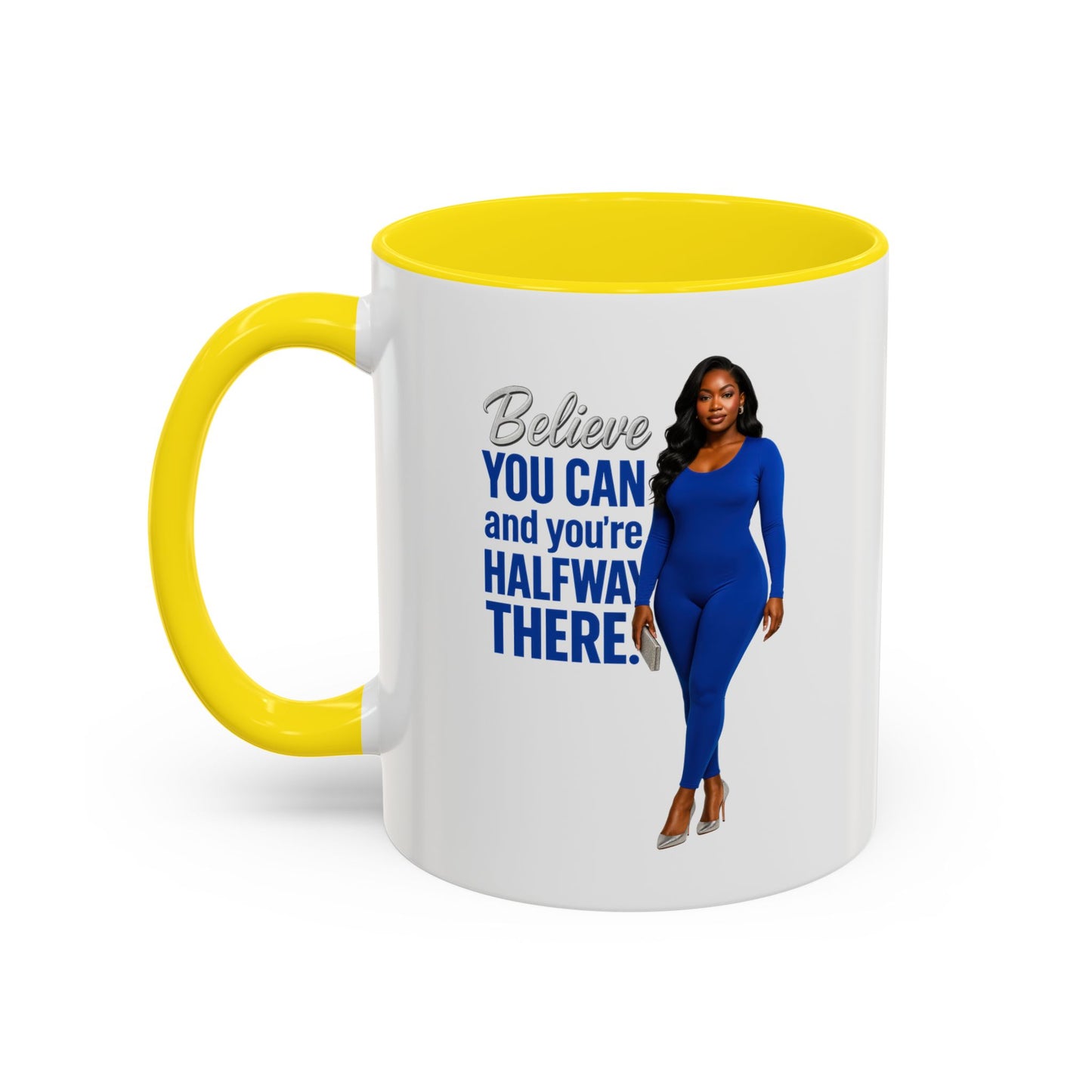 Motivational Coffee Mug, Believe You Can Inspirational Mug, Office Gift, Birthday Gift, Self-Empowerment Mug, Positive Vibes, Fun Quote Cup