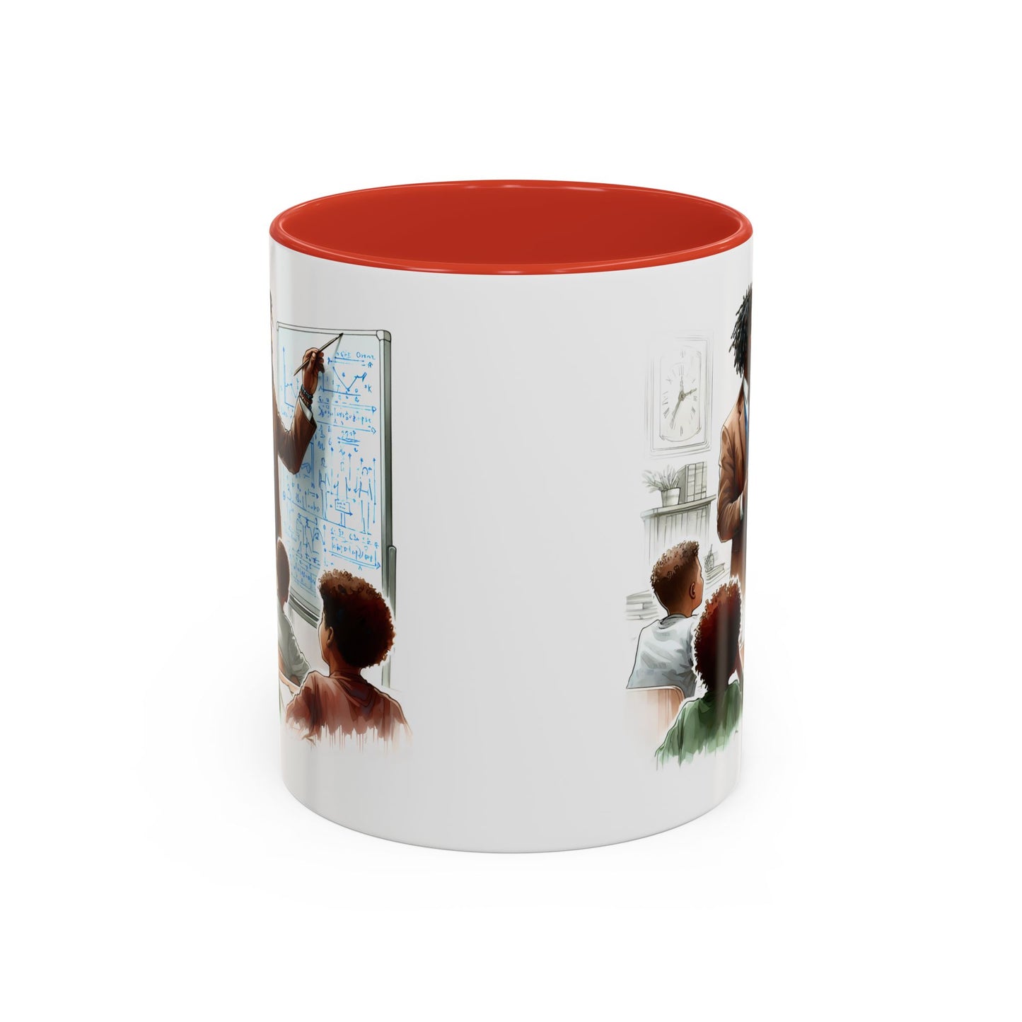 Inspirational Teacher Coffee Mug, Motivational Gift, Black Accent, Education Decor, Classroom Humor, Stylish Drinkware