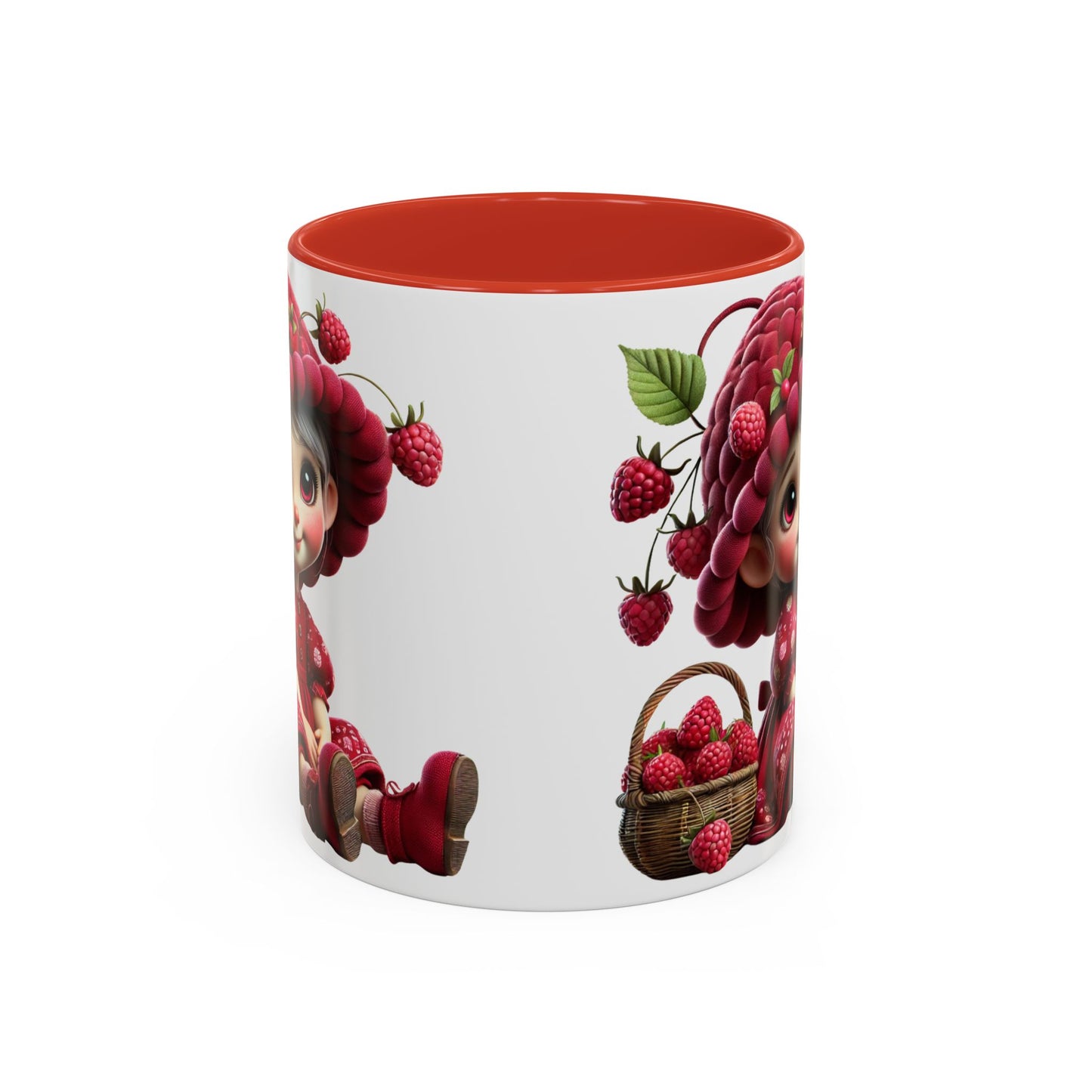 Whimsical Raspberry Character Coffee Mug - 11oz & 15oz