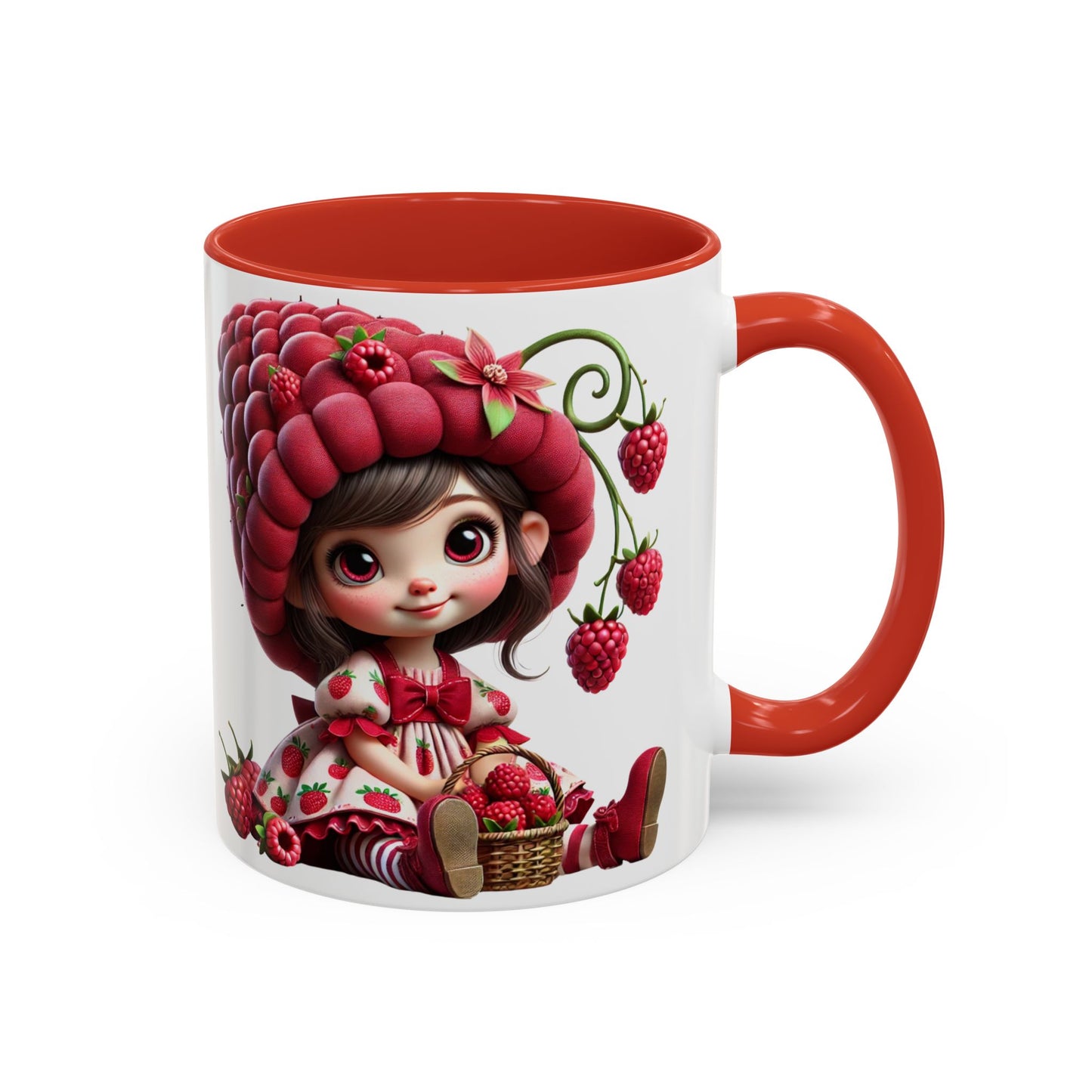 Whimsical Berry Girl Coffee Mug - Perfect for Berry Lovers!