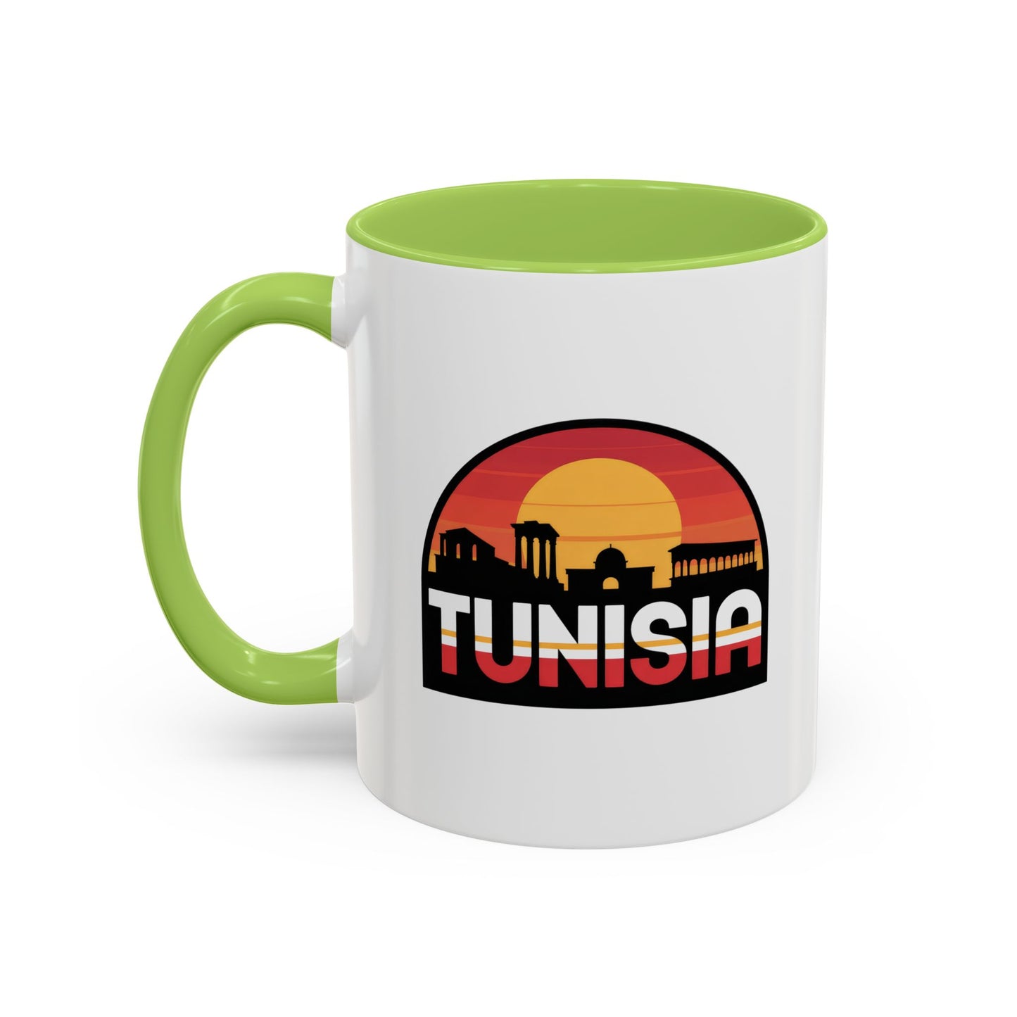 Tunisian Sunset Accent Mug, Coffee Lover Gift, Travel Souvenir, Unique Home Decor, Tea Mug, Vacation Memory