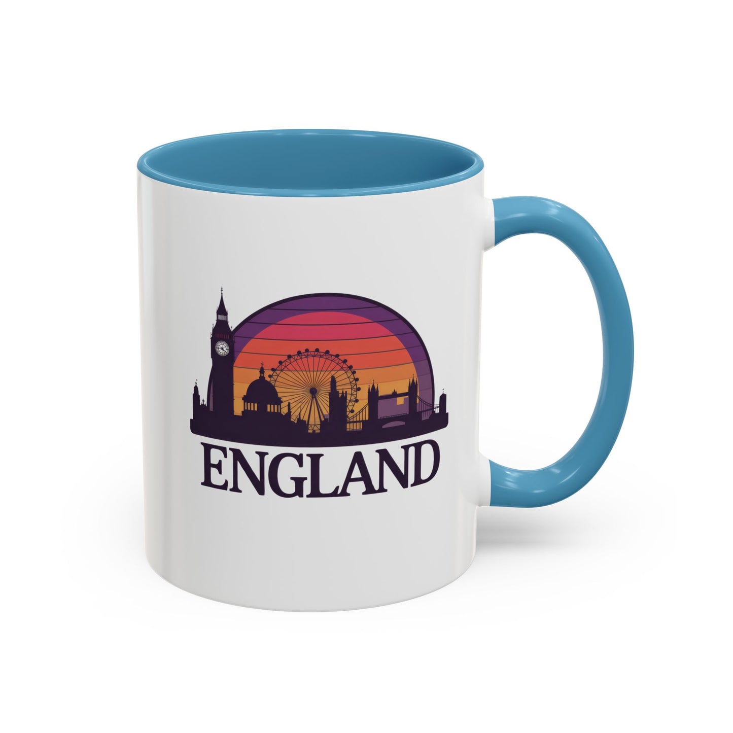 London Skyline Accent Coffee Mug - Unique Gift for Tea Lovers, Home Decor, Travel Souvenir, English Culture Enthusiasts, 11oz, 15oz