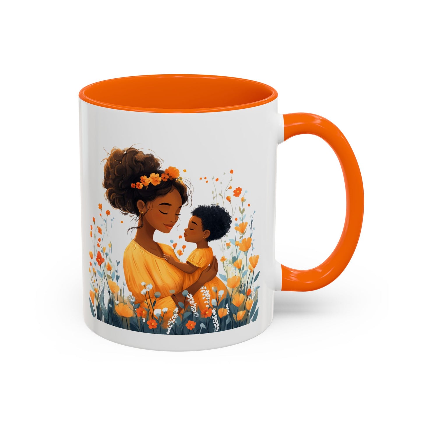 Blooming Love Mug: Floral Mom & Child Design, Perfect for Mothers Day, Family Gifts, Cozy Mornings, Tea Lovers, Coffee Time