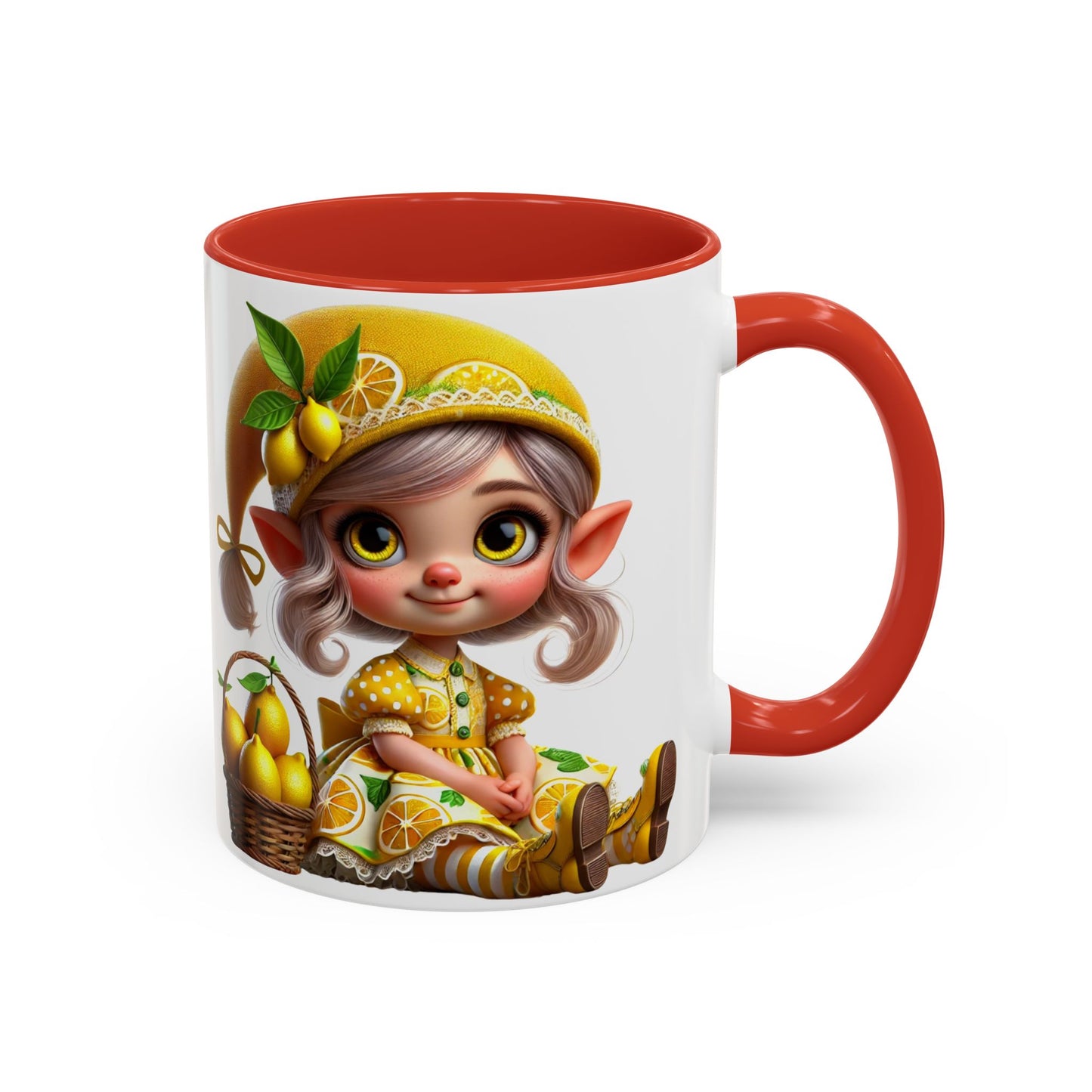 Whimsical Lemon Elf Coffee Mug - Perfect Gift for Spring & Summer