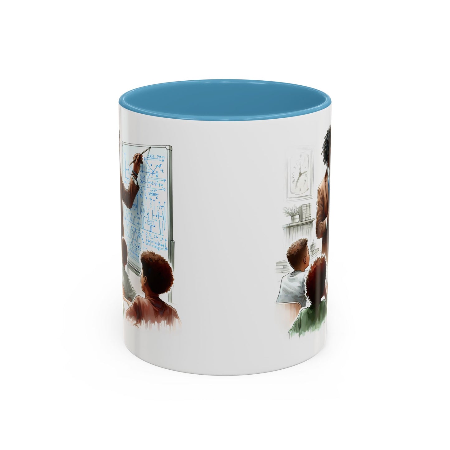 Inspirational Teacher Coffee Mug, Motivational Gift, Black Accent, Education Decor, Classroom Humor, Stylish Drinkware