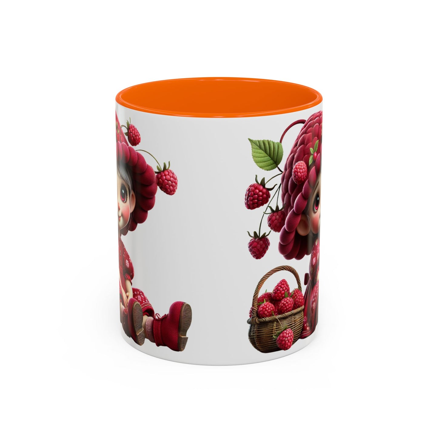 Whimsical Raspberry Character Coffee Mug - 11oz & 15oz