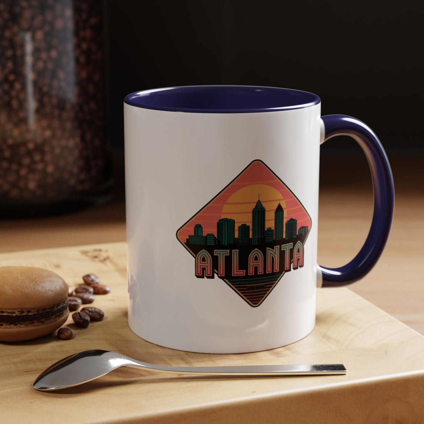 Atlanta Skyline Accent Coffee Mug, Unique Gift for Coffee Lovers, Home Decor, Travel Souvenir, Urban Style Mug