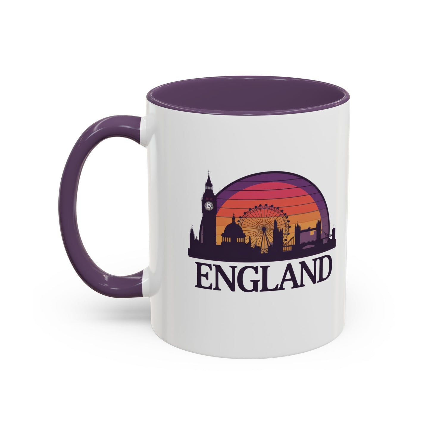 London Skyline Accent Coffee Mug - Unique Gift for Tea Lovers, Home Decor, Travel Souvenir, English Culture Enthusiasts, 11oz, 15oz