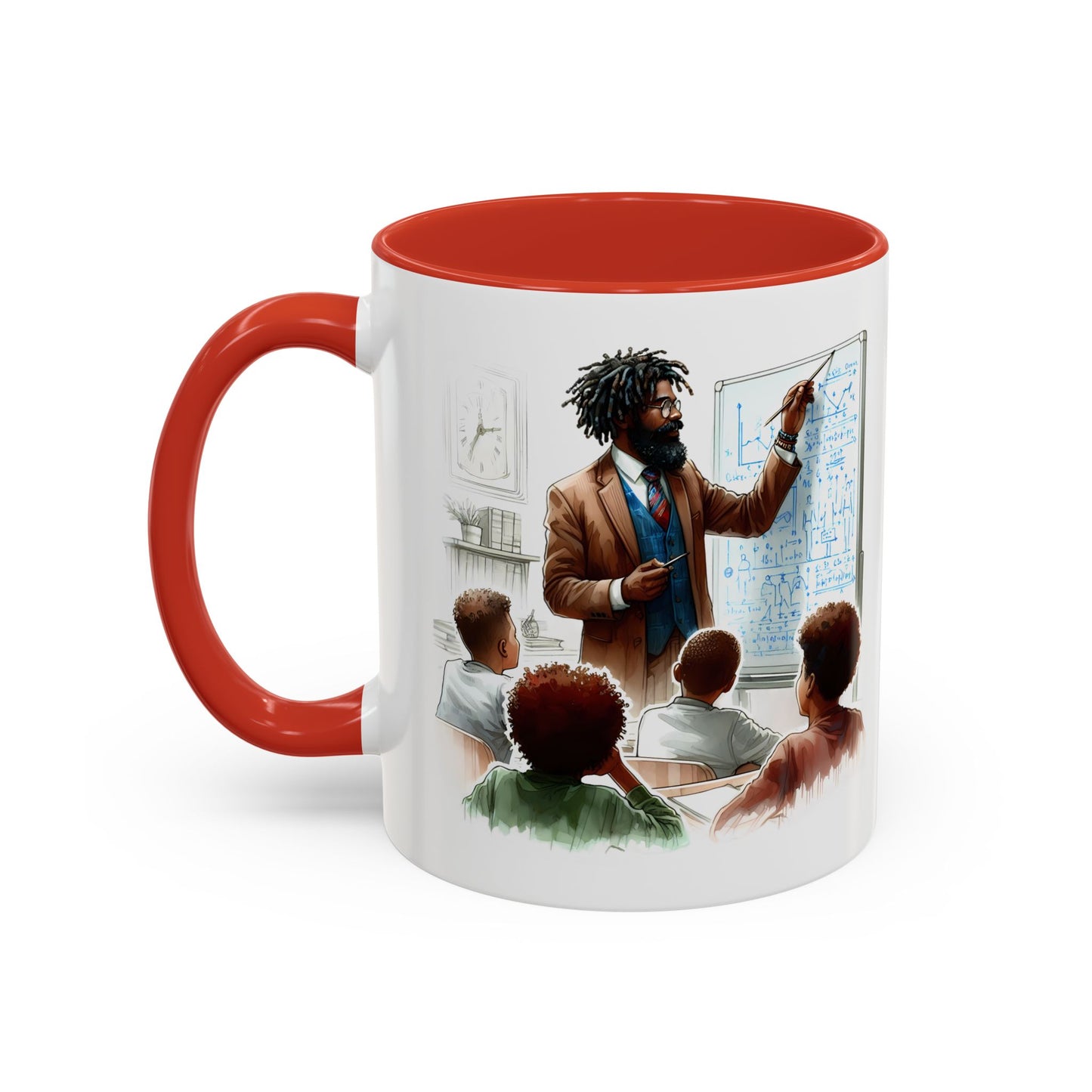 Inspirational Teacher Coffee Mug, Motivational Gift, Black Accent, Education Decor, Classroom Humor, Stylish Drinkware