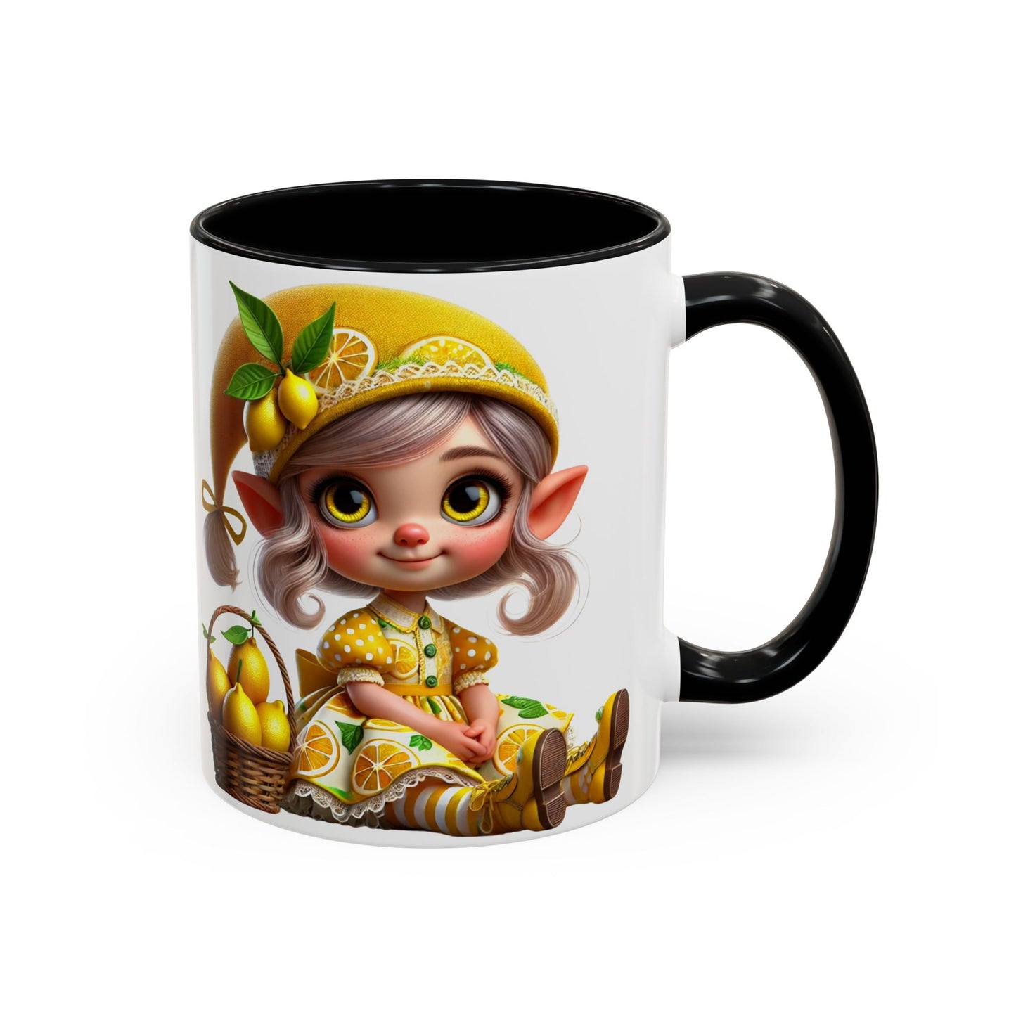 Whimsical Lemon Elf Coffee Mug - Perfect Gift for Spring & Summer