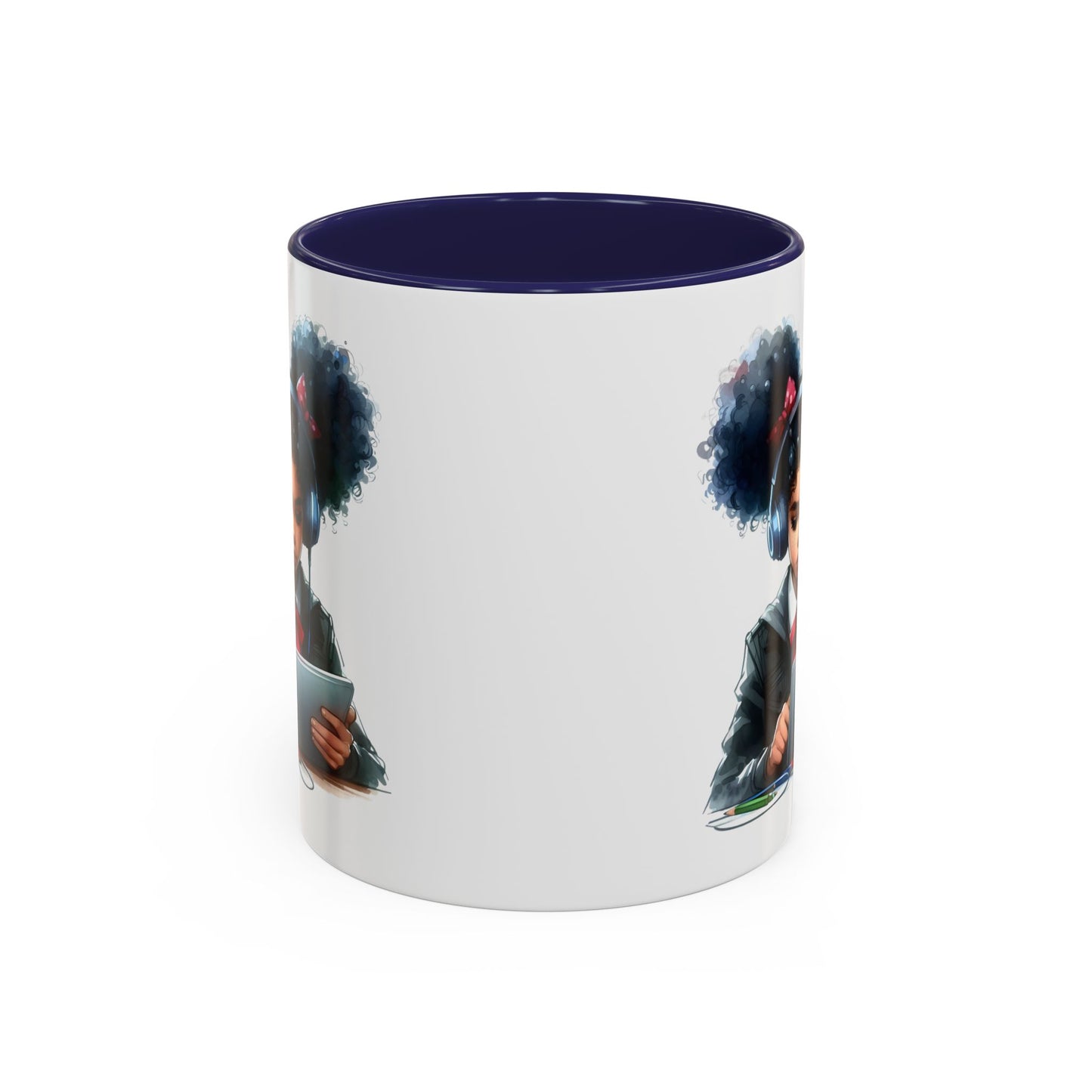 Chic Student Accent Coffee Mug | Ideal for Study Sessions, Gifts for Students, Home Office Decor, Birthday Surprise, Cozy Vibes