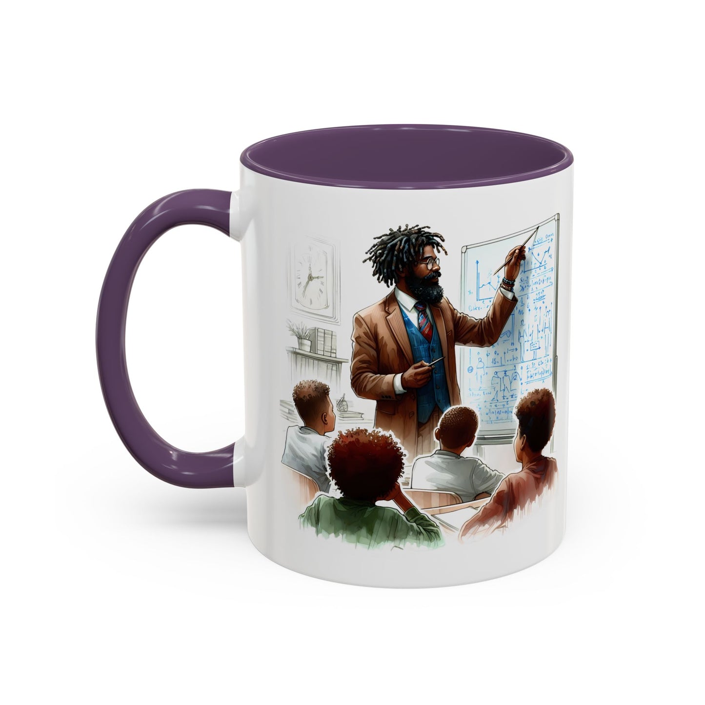 Inspirational Teacher Coffee Mug, Motivational Gift, Black Accent, Education Decor, Classroom Humor, Stylish Drinkware