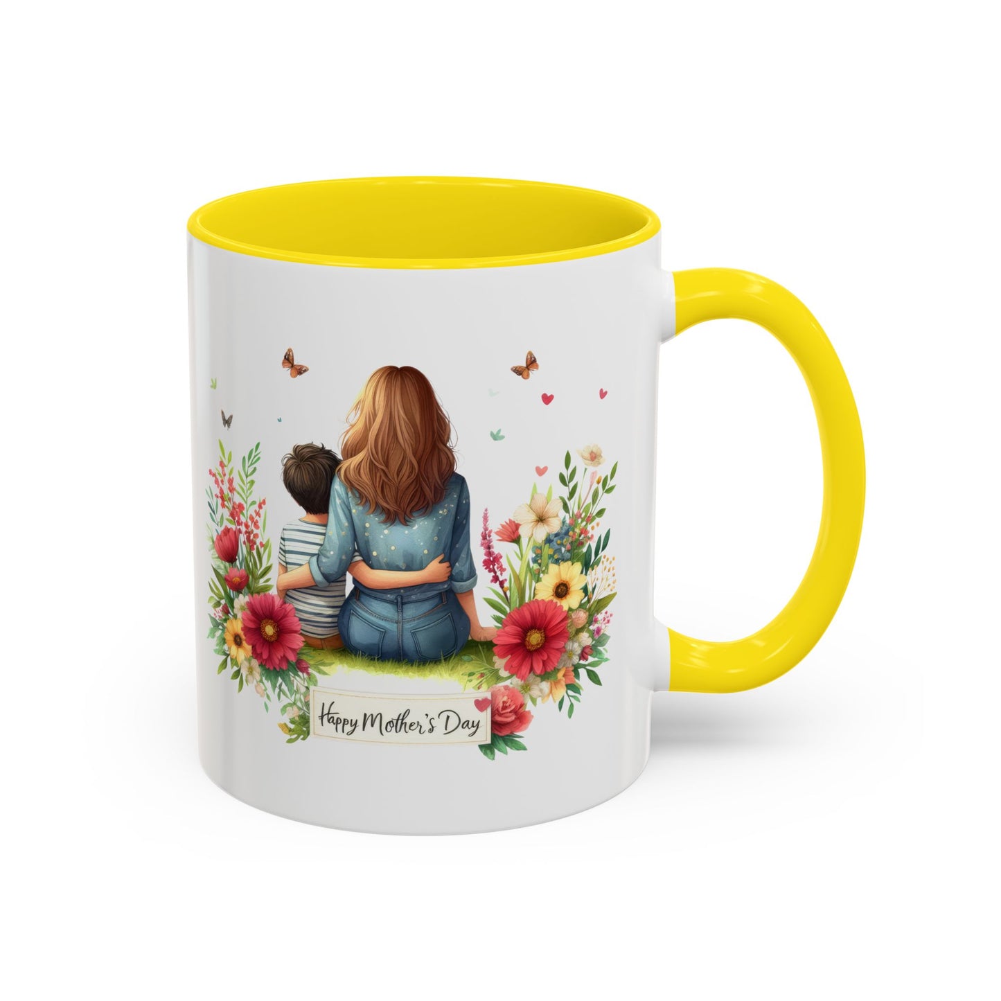 Floral Mother’s Day Coffee Mug, Gift for Moms, Tea Cup for Garden Lovers, Cute Mug for Mother's Day, Inspirational Beverage Mug