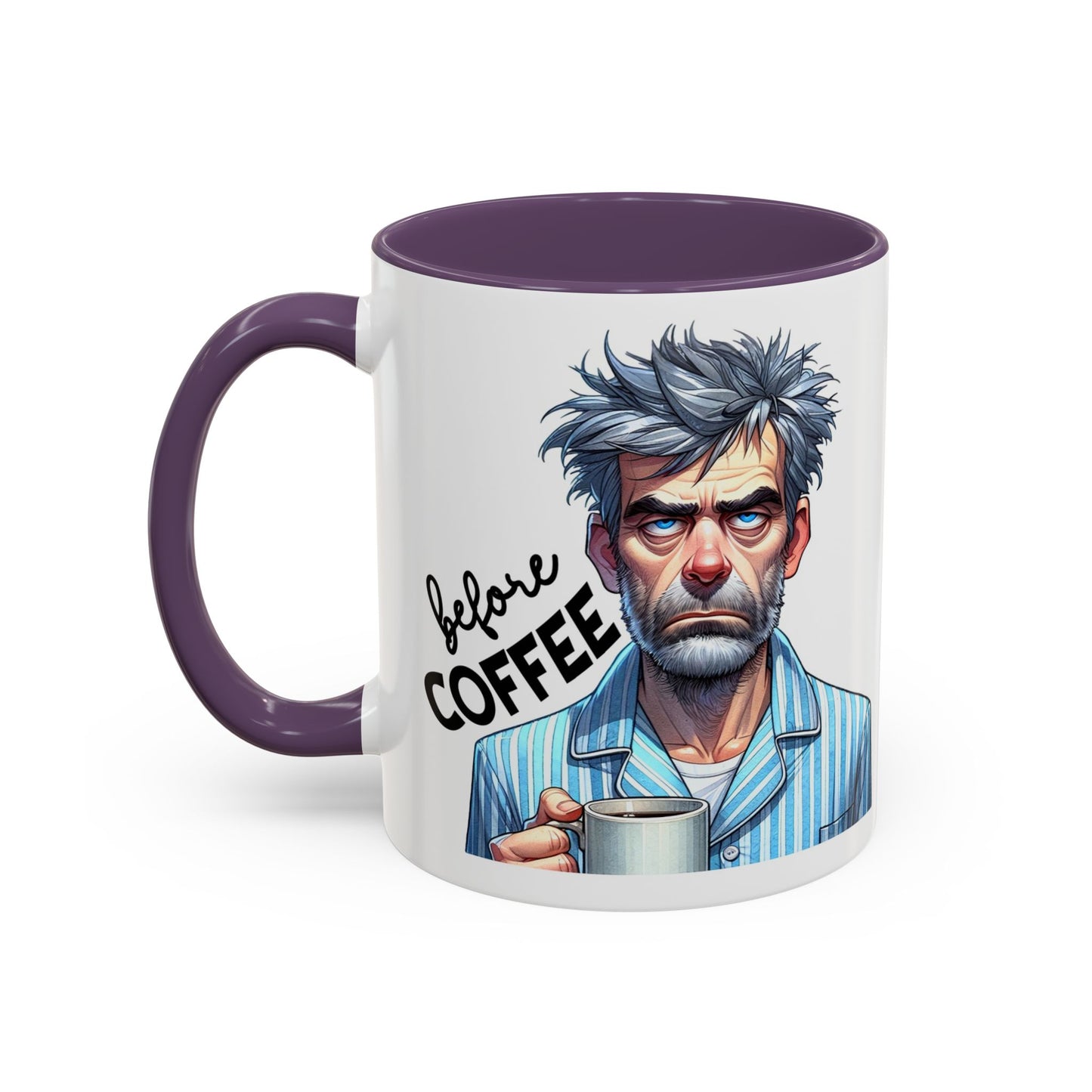 Caffeinated Accent Coffee Mug, Fun Gift for Coffee Lovers, Unique Mug for Home Office, Cool Drinkware for All Occasions!