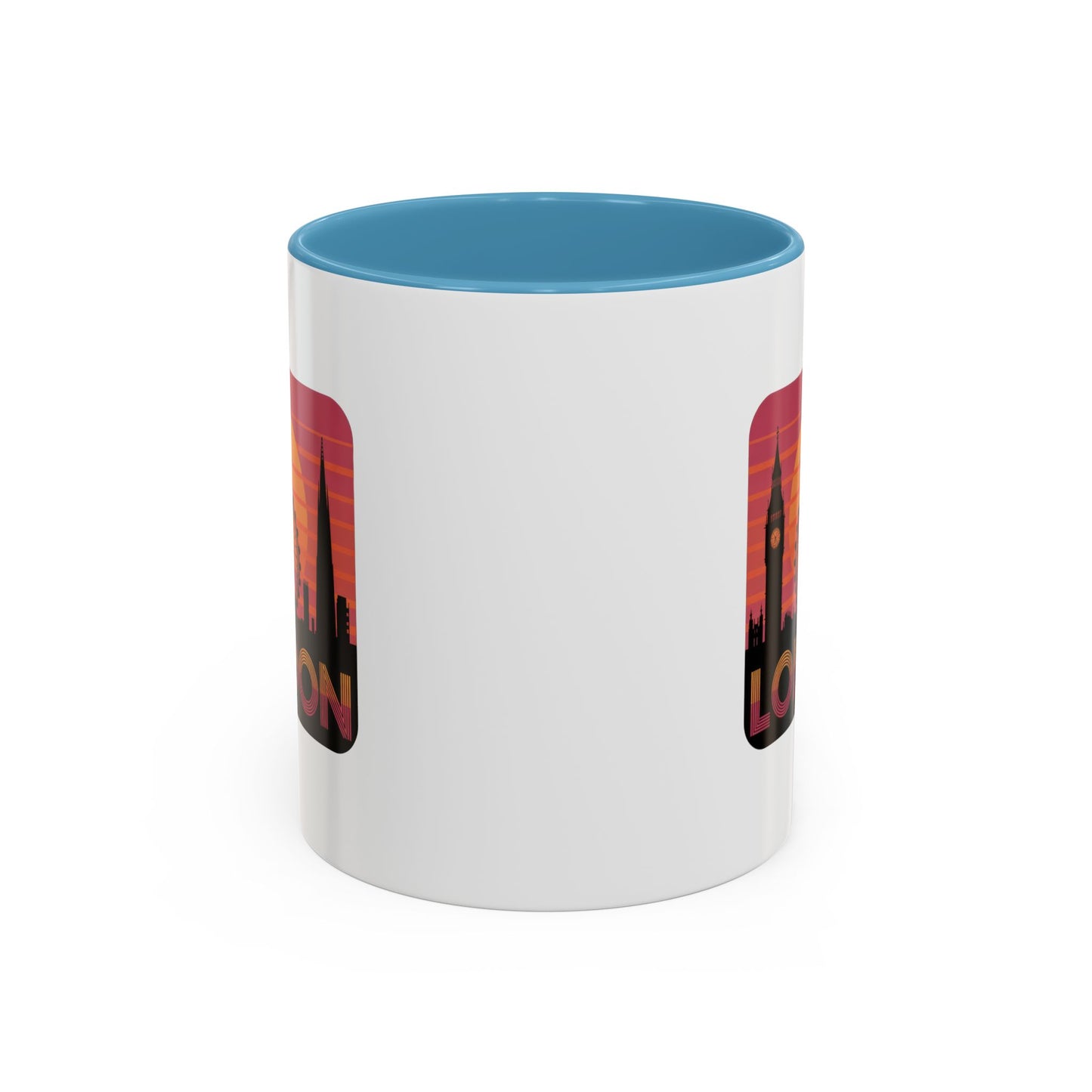 London Skyline Accent Coffee Mug - Perfect Gift for Travelers, London Lovers, Home Decor, Office Use, Road Trip Memories