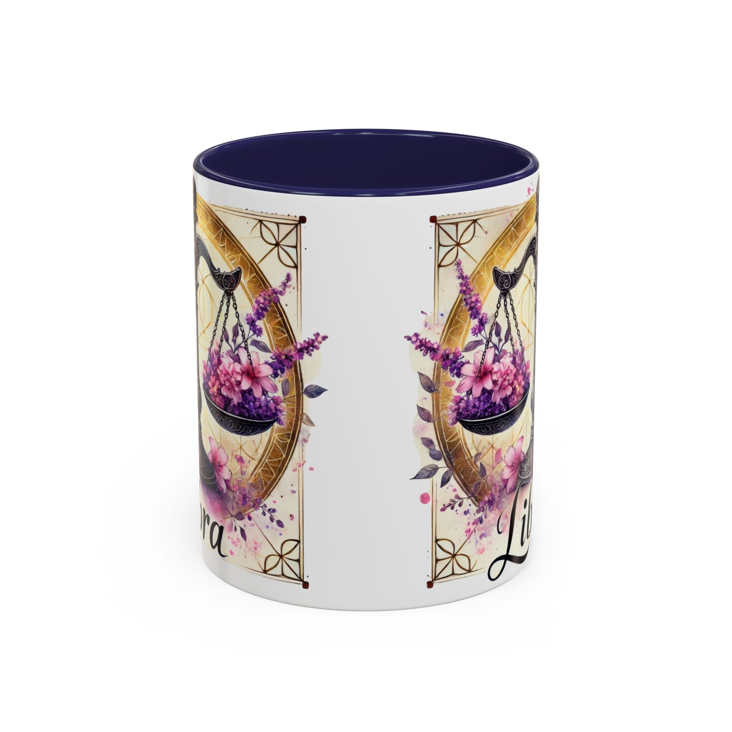 Libra Zodiac Accent Coffee Mug, Horoscope Gift for Astrology Lovers, Cute Libra Decor, Personalized Drinkware, Birthday Gift Idea