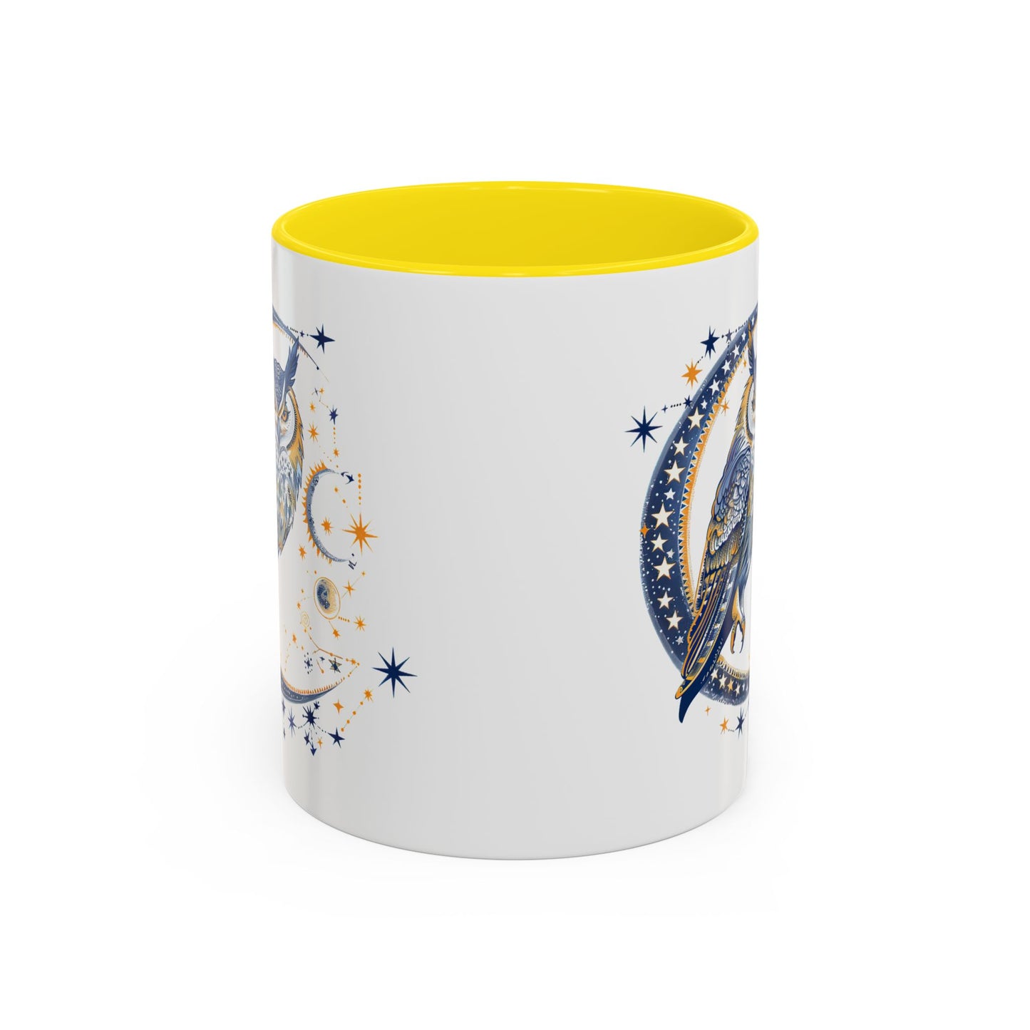 Celestial Owl Coffee Mug | Starry Night Mug, Astrology Gift, Owl Lover Cup, Unique Drinking Vessel, Enchanted Home Decor