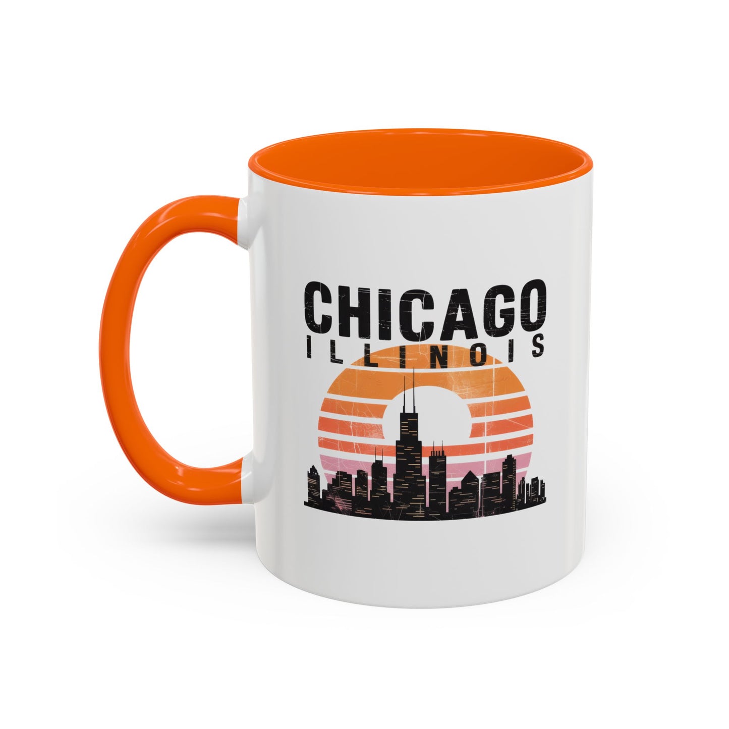Chicago Skyline Accent Coffee Mug | Perfect Gift for Coffee Lovers, City Souvenir, Home Décor, Travel Memento, Chicago Enthusiasts