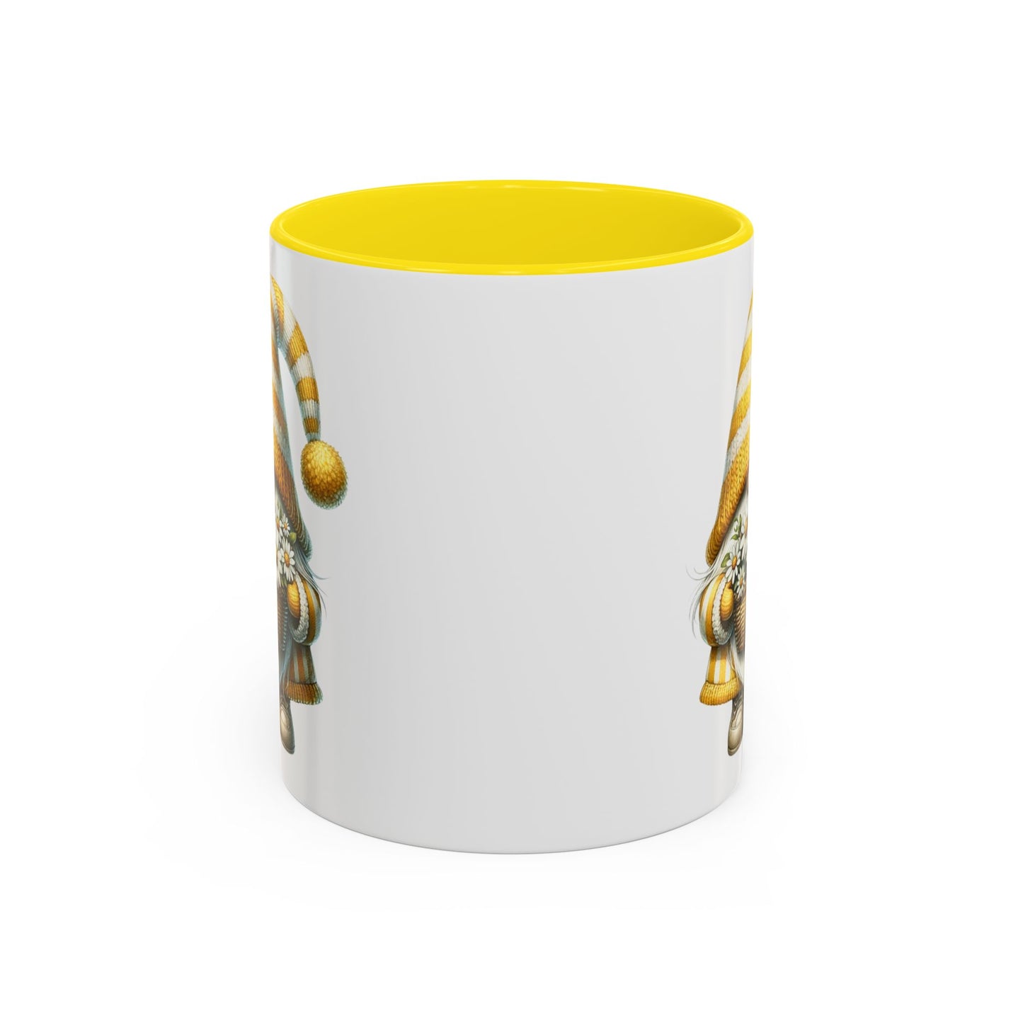 Cheerful Gnome Accent Mug - Perfect for Coffee Lovers, Housewarming Gifts, Spring Decor, Unique Mug Gift, Merry Moments