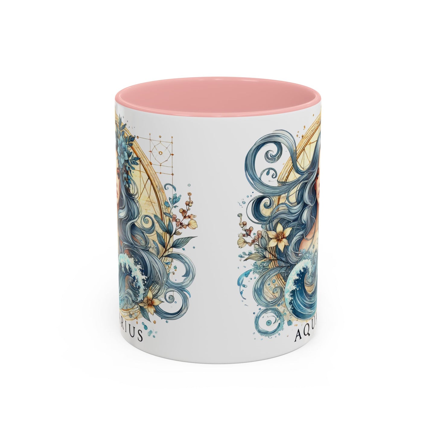 Astrological Aquarius Coffee Mug - Zodiac Sign Design, Perfect for Astrology Lovers