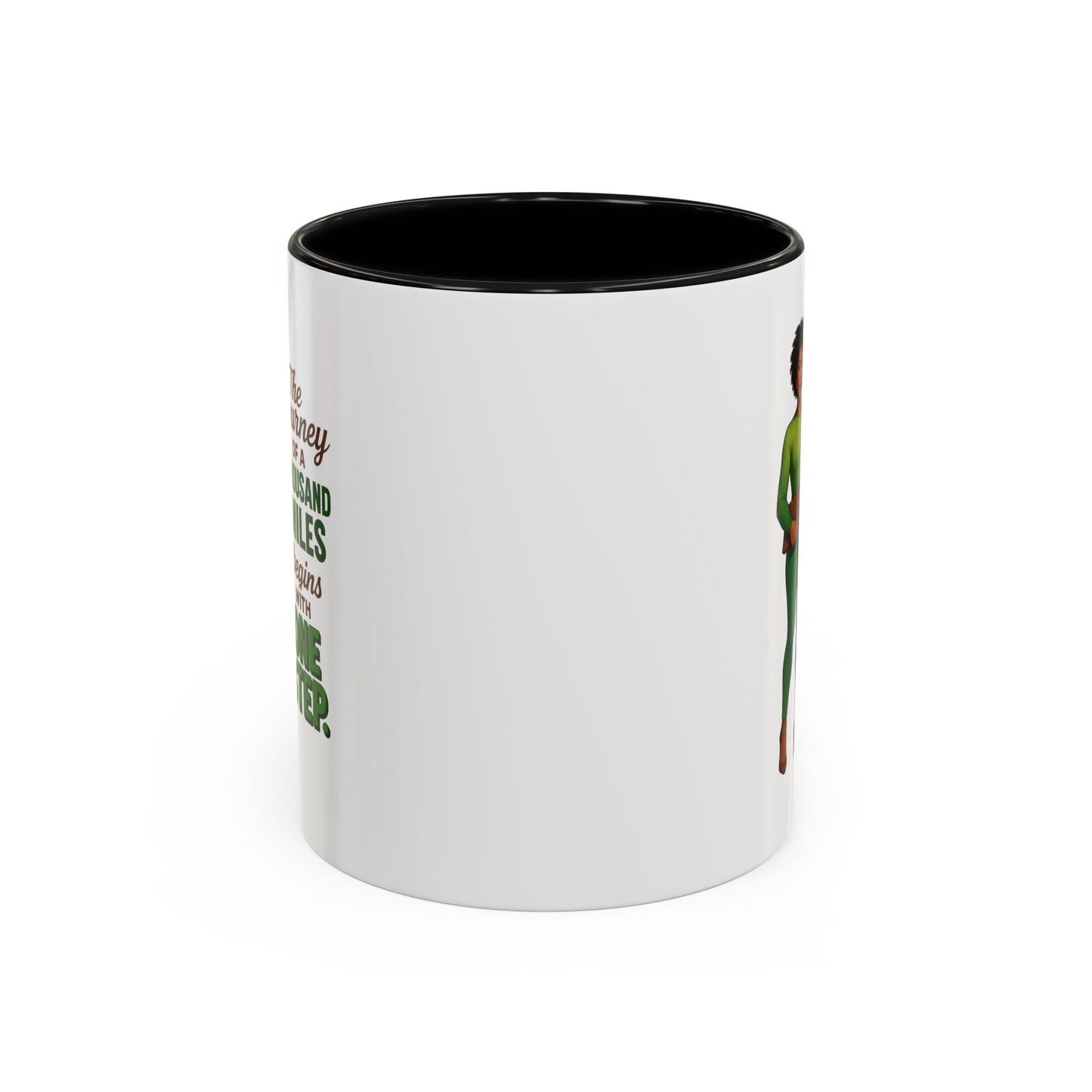 Inspirational Accent Coffee Mug - Motivational Quote Mug, Unique Gift for Her, Empowerment Coffee Cup, Coffee Lover's Gift, Tea Mug