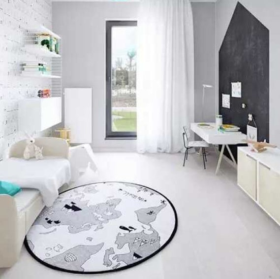 Carte du monde Tapis de Jeux Drôle de Bande Dessinée Nouveau-Né bébé Tapis Garçon Fille Ramper Couverture Enfants Ronde Labyrinthe Jeu Tapis De Jeu Jouets