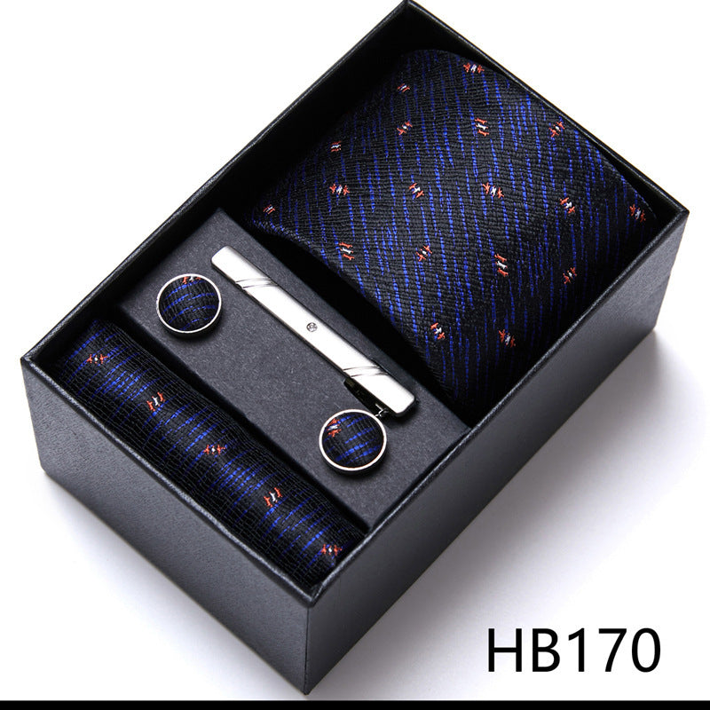 Men's Business Formal Tie Six-piece Set Gift Box