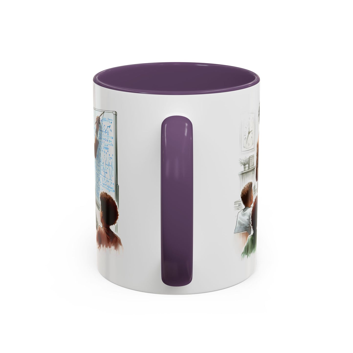 Inspirational Teacher Coffee Mug, Motivational Gift, Black Accent, Education Decor, Classroom Humor, Stylish Drinkware