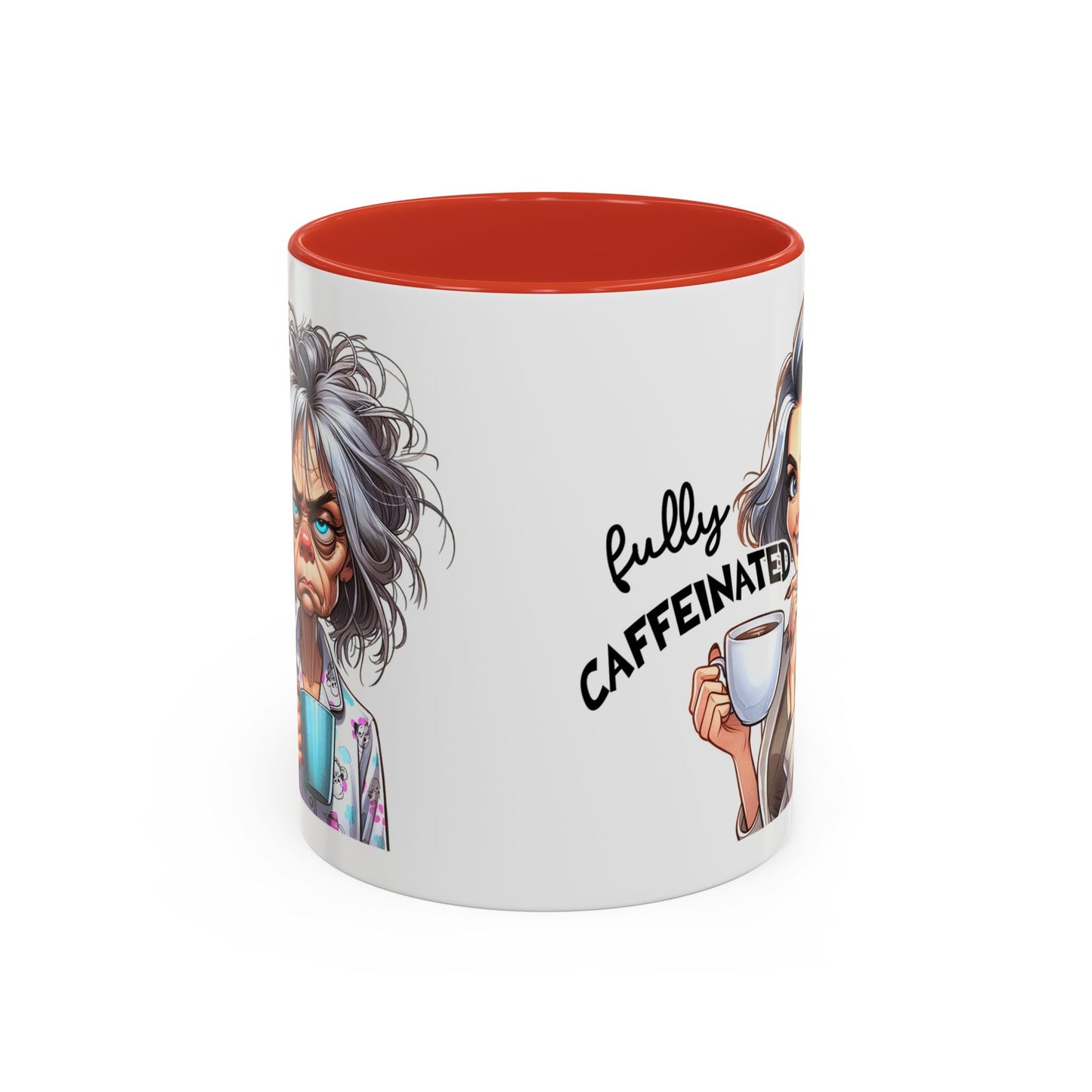 Fully Caffeinated Accent Mug - Fun Coffee Cup for Coffee Lovers, Unique Gift for Tea Drinkers, Funny Kitchen Decor, Motivational Mug, [...]