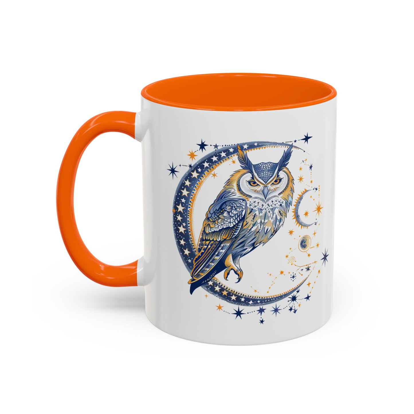 Celestial Owl Coffee Mug | Starry Night Mug, Astrology Gift, Owl Lover Cup, Unique Drinking Vessel, Enchanted Home Decor